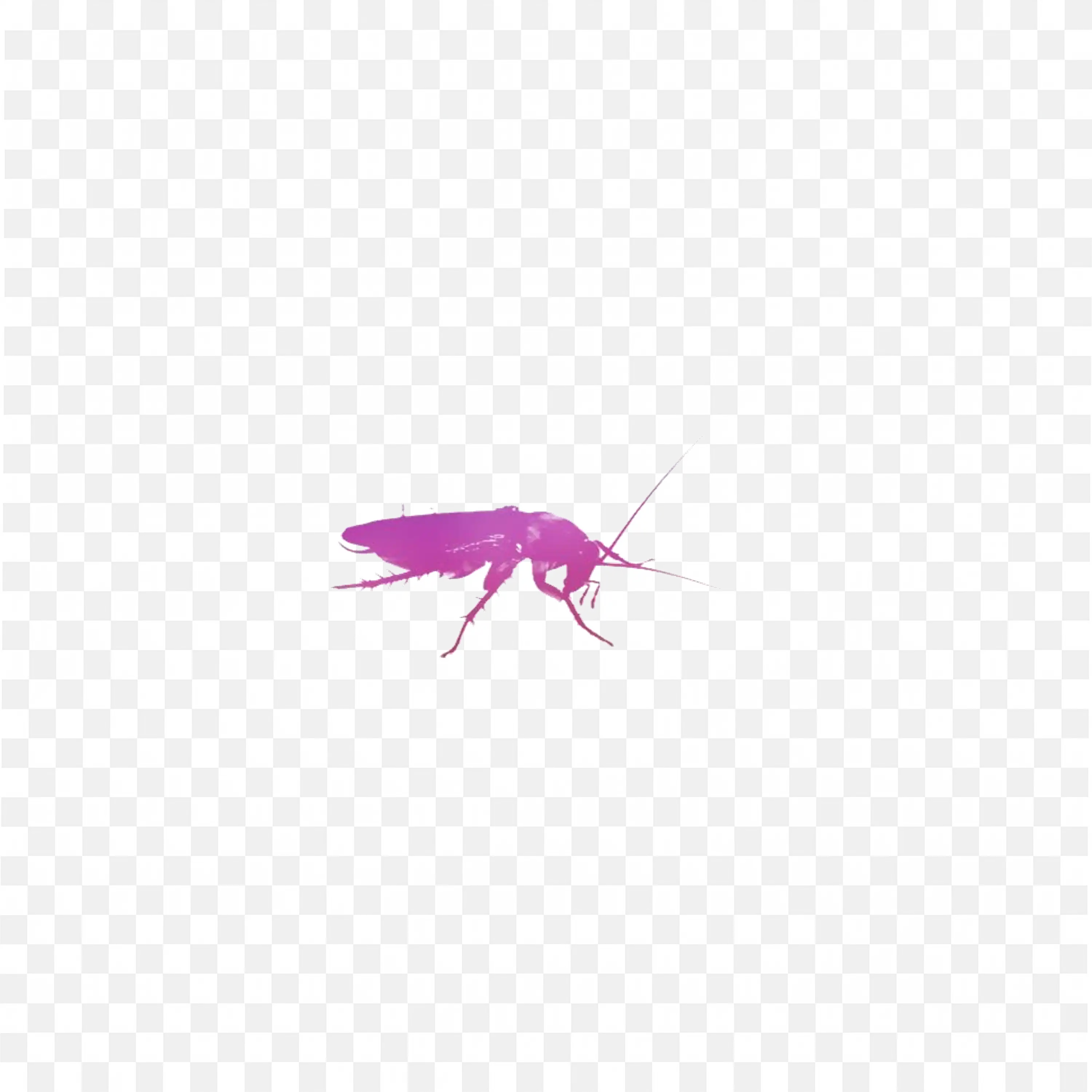 Bright Violet Insect Icon Style Transparent Bug PNG