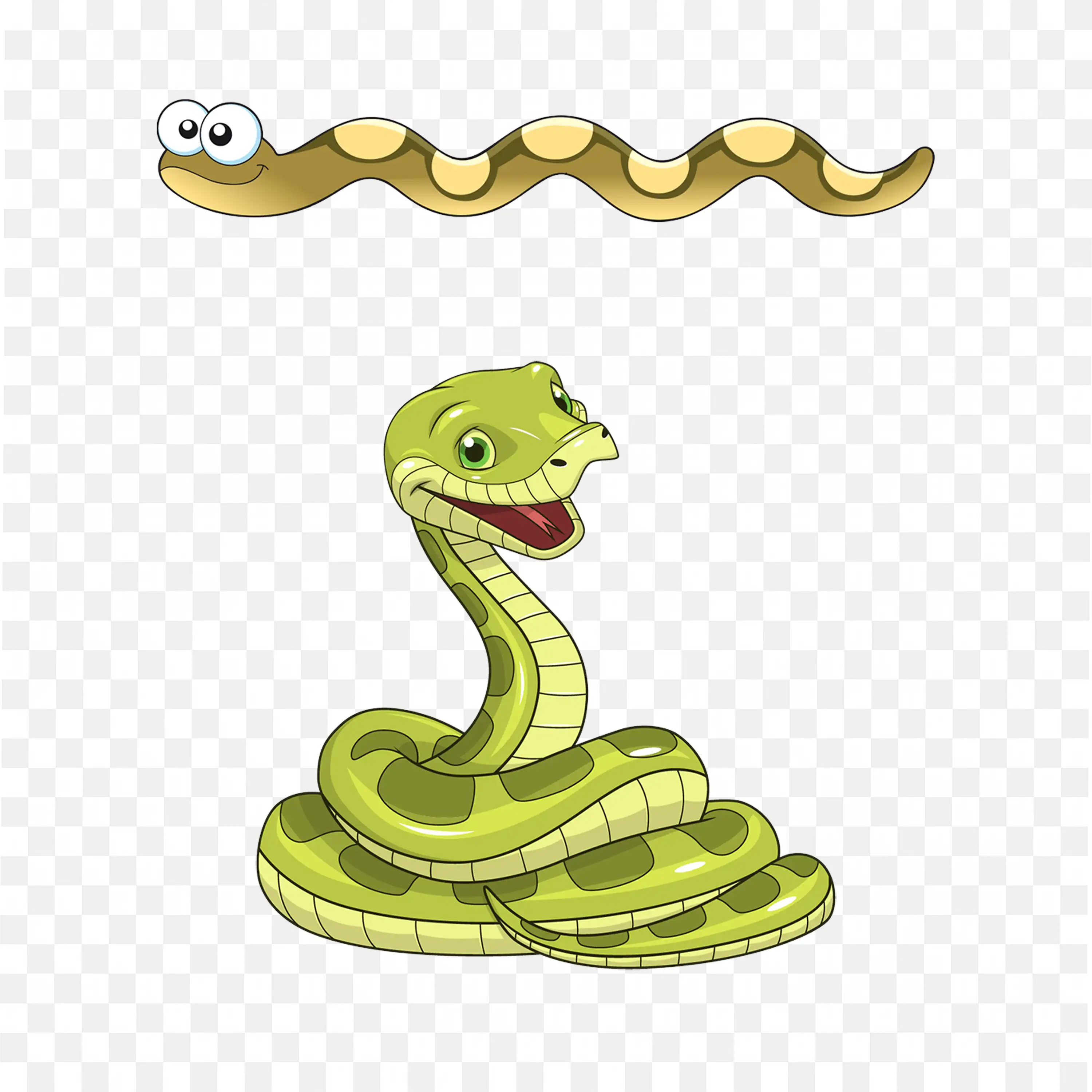 Cartoon Baby Snake Nature Clip Art Cute Reptile Character