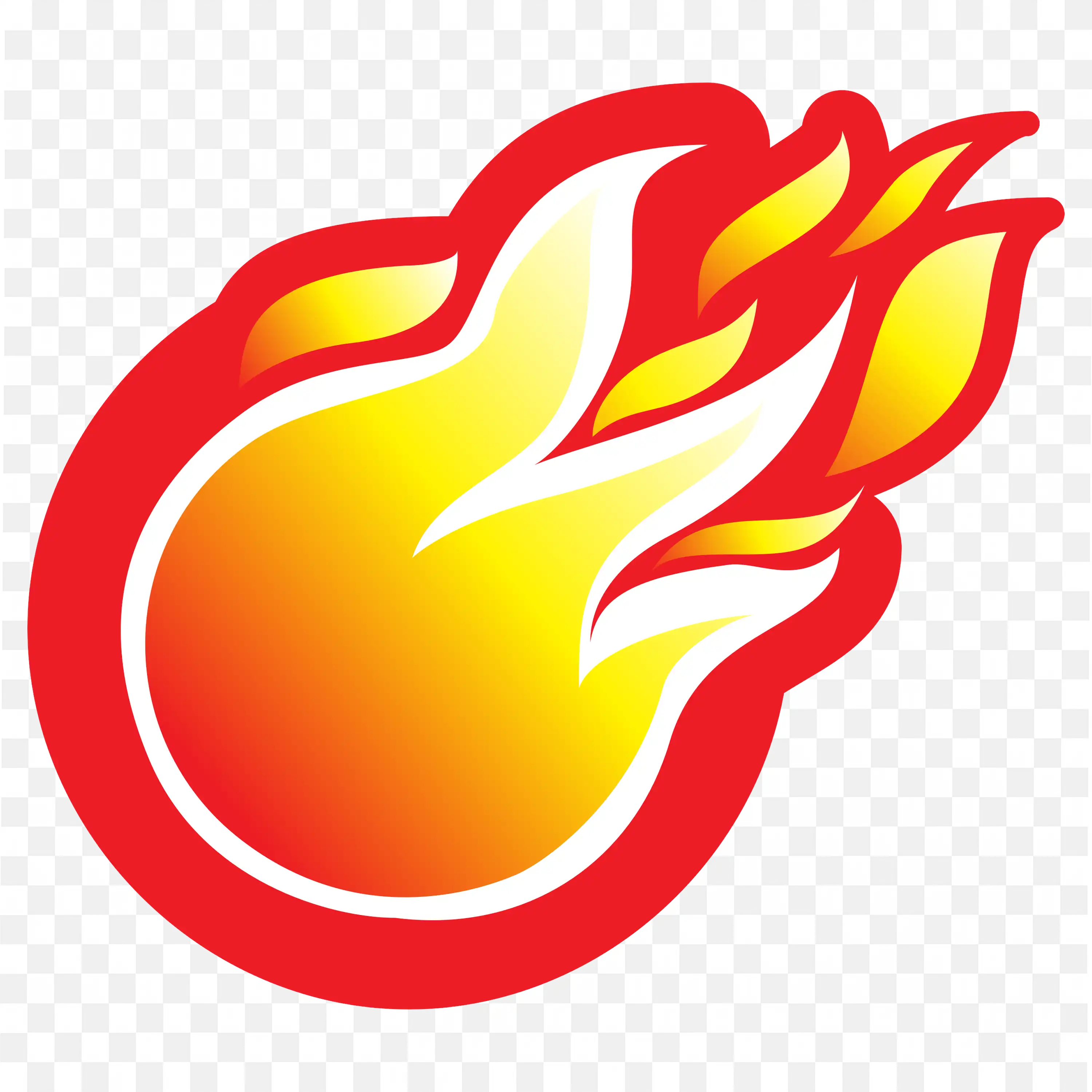 Cartoon Fireball Icon PNG Image Free Download Transparent