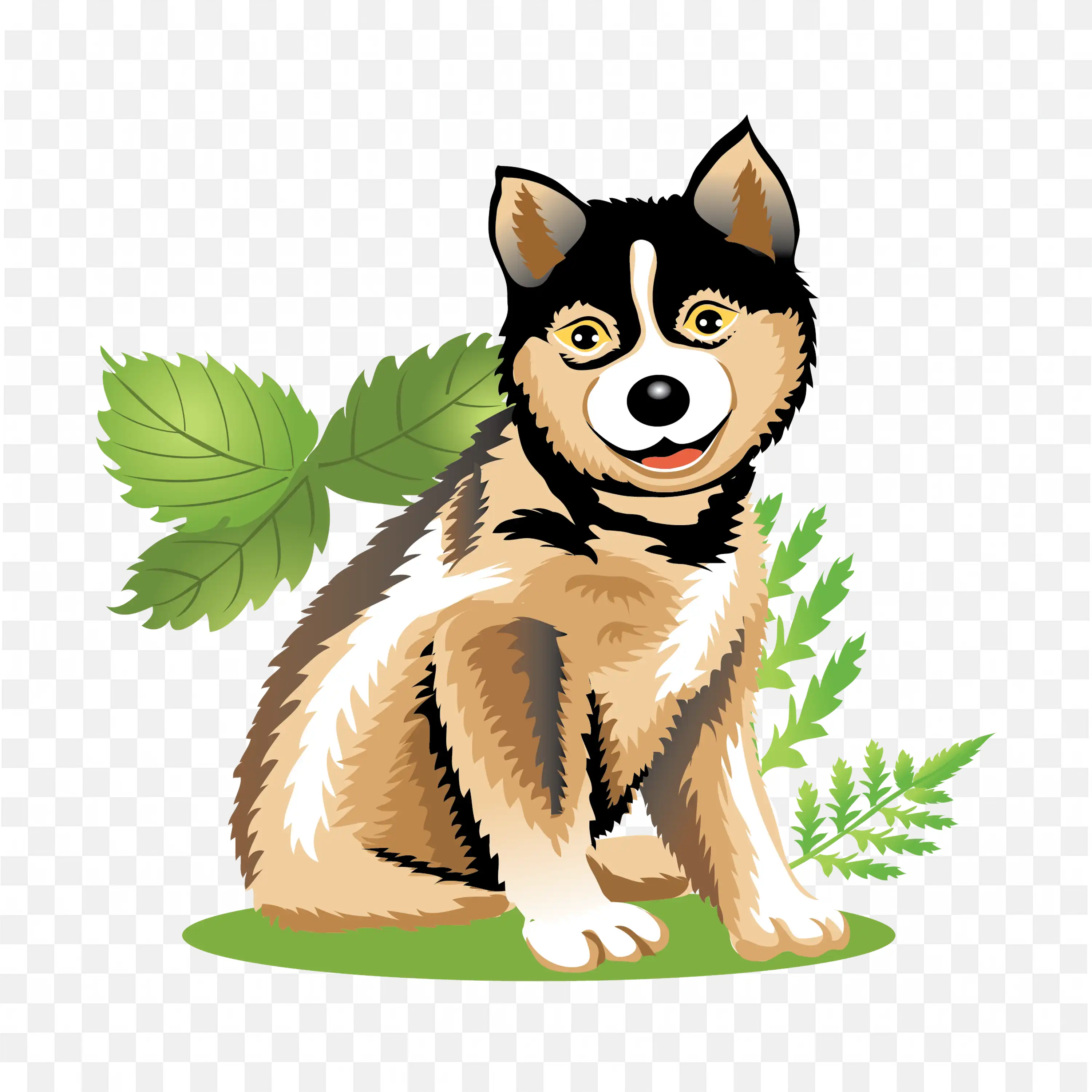 Cartoon Fox Character Clip Art Cute Animal Nature Style