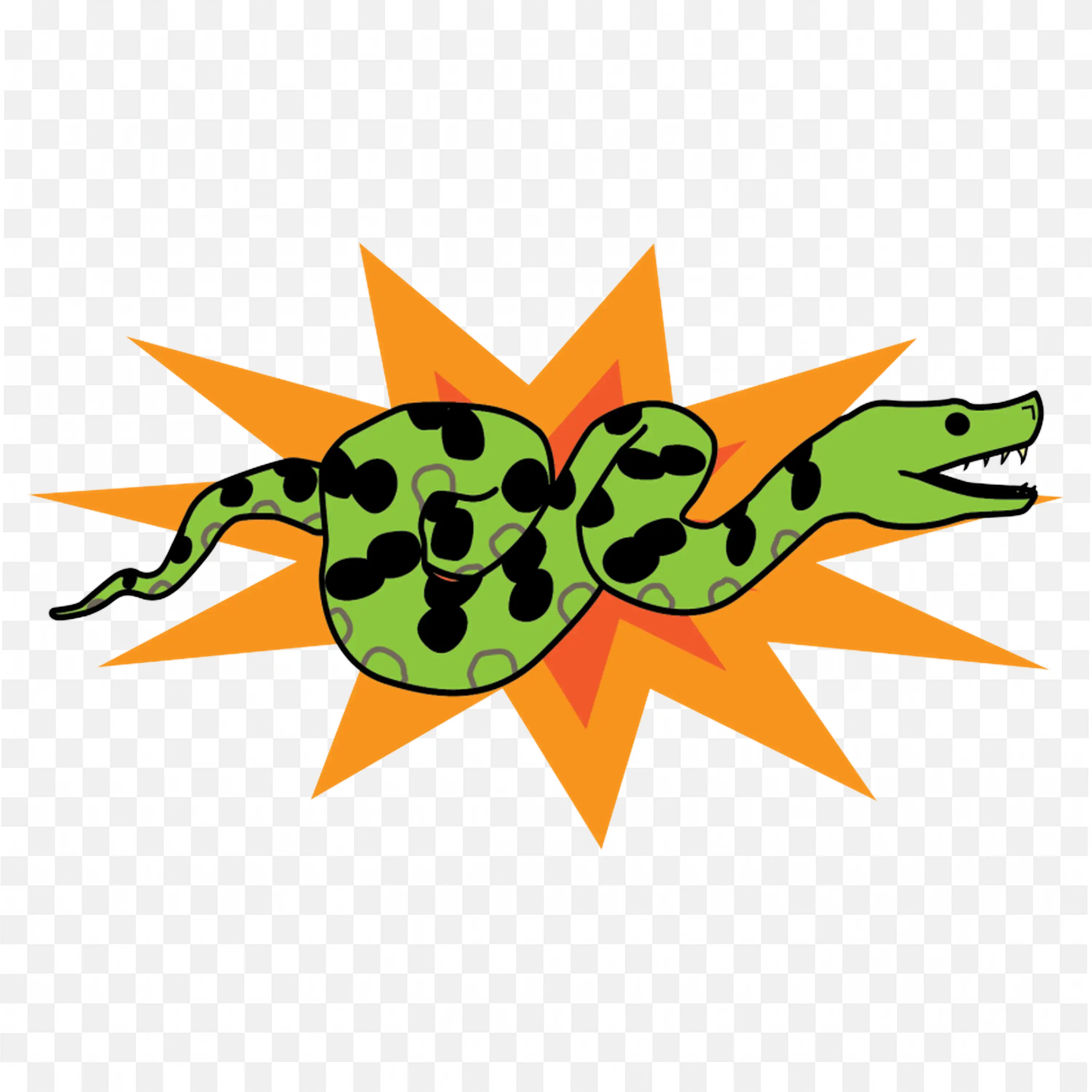 Cartoon Lizard Nature Clip Art Cute Green Gecko Character