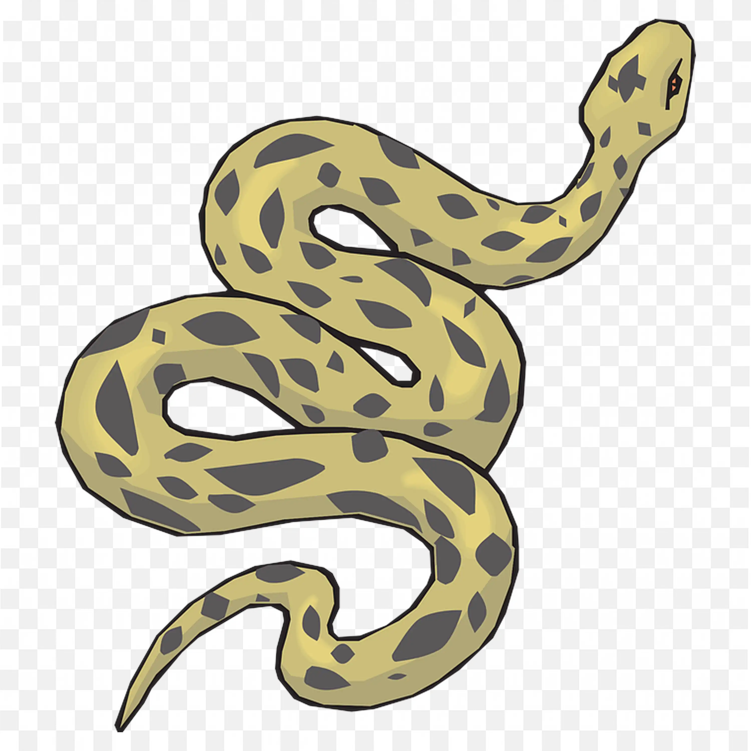 Cartoon Snake Clip Art Cute Face Coiled Nature Reptile