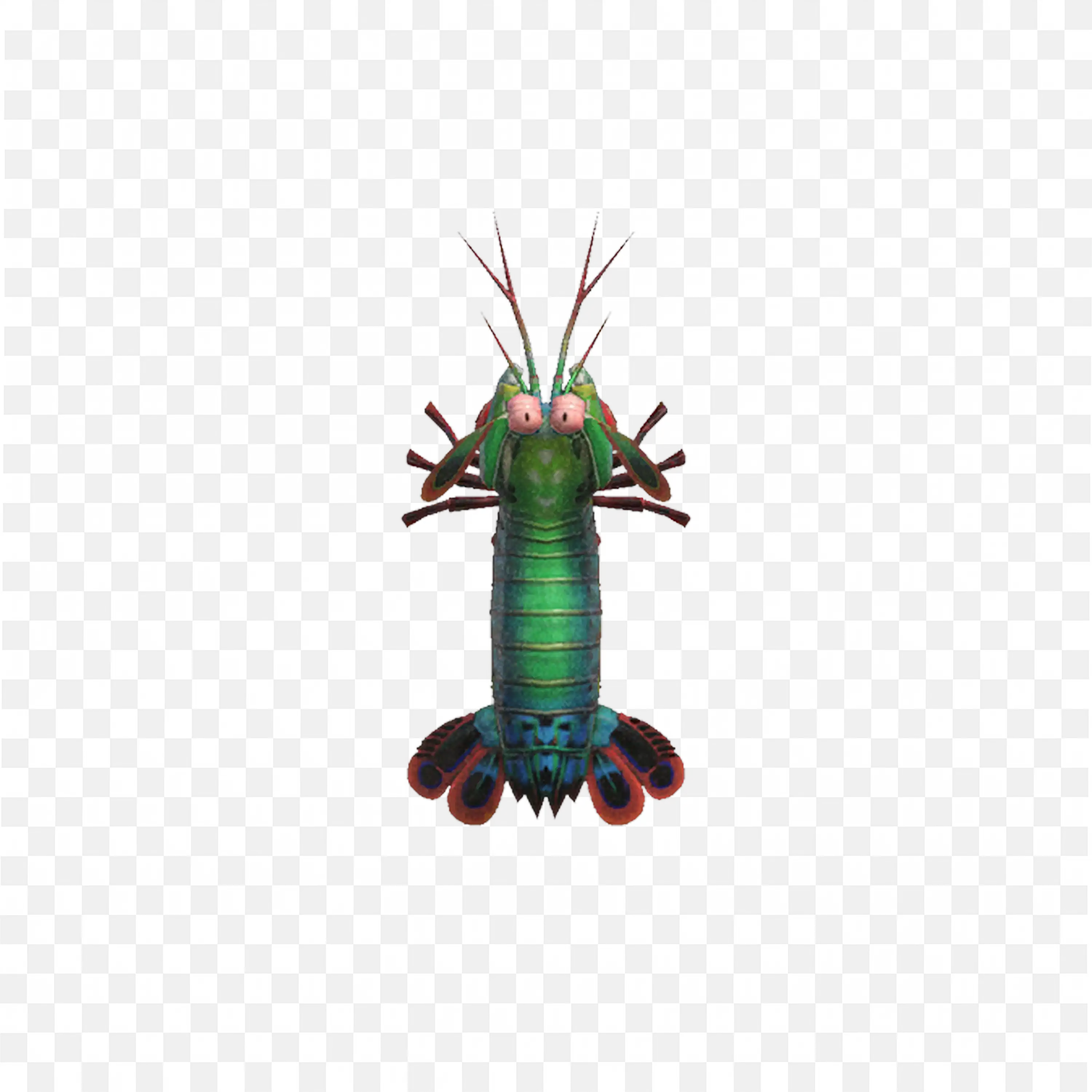 Colorful 3D Alien Mantis Bug PNG Image Free Download