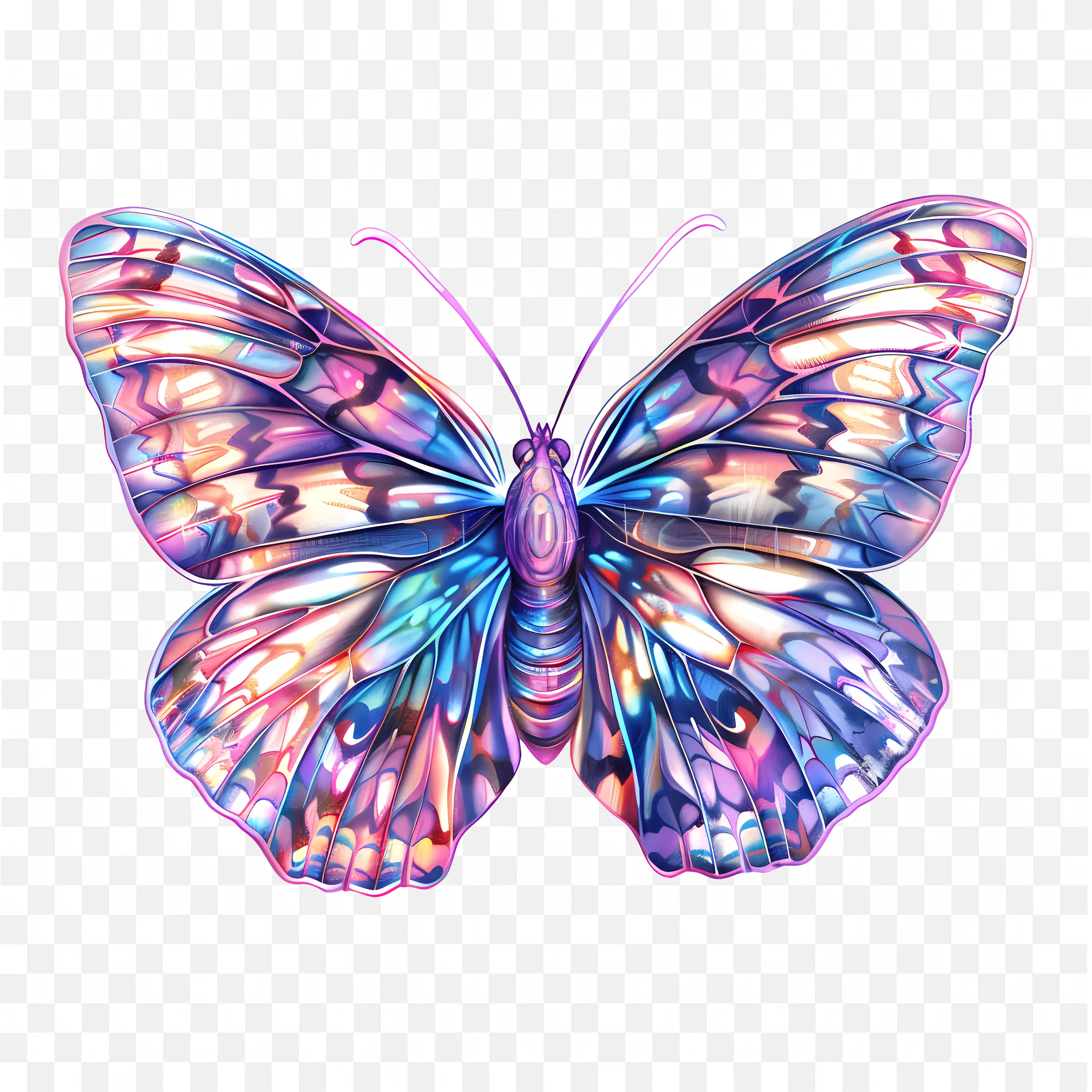 Colorful Butterfly Nature Insect PNG Festive Art Design