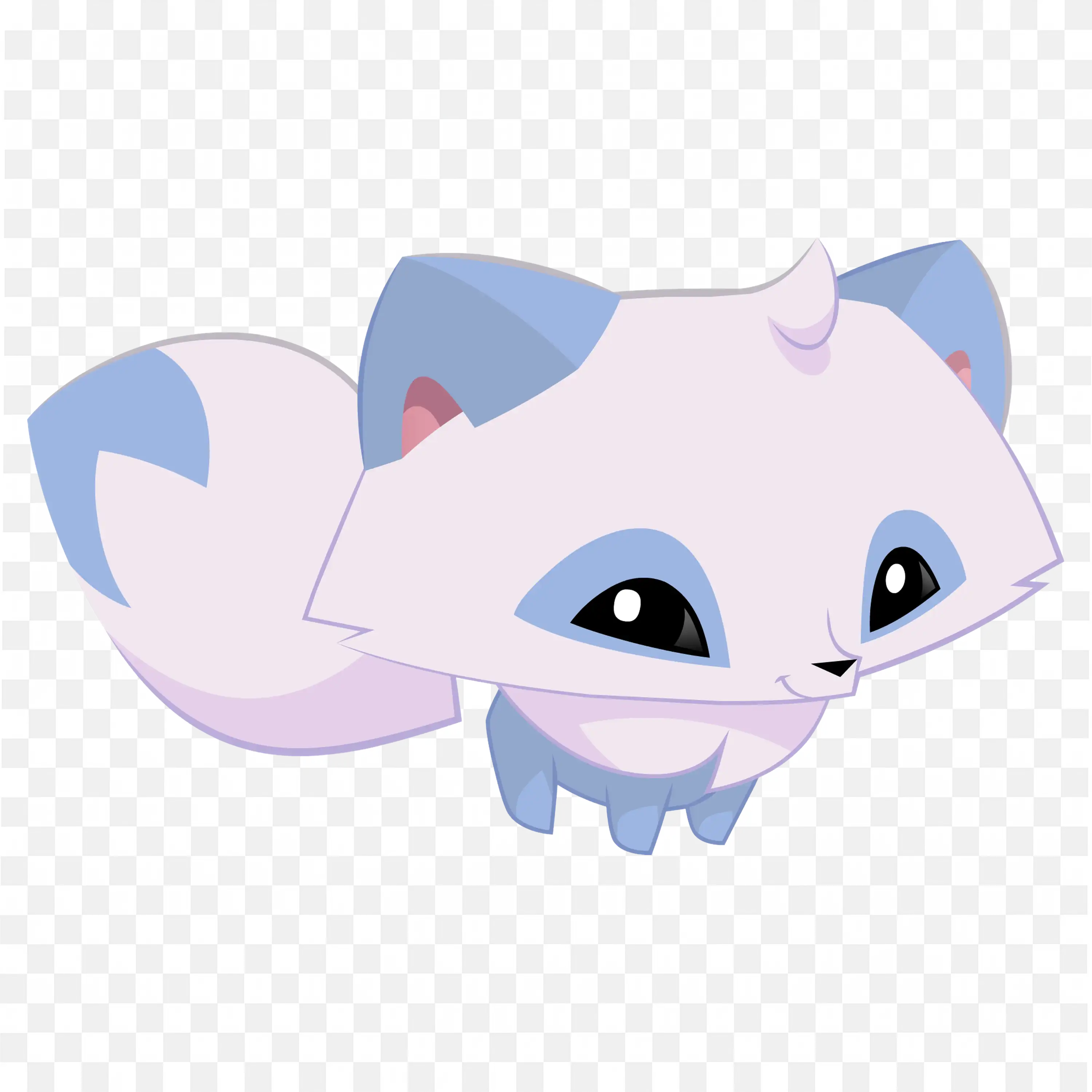 Cute Cartoon Fox Face Clip Art Pastel Animal Nature Style