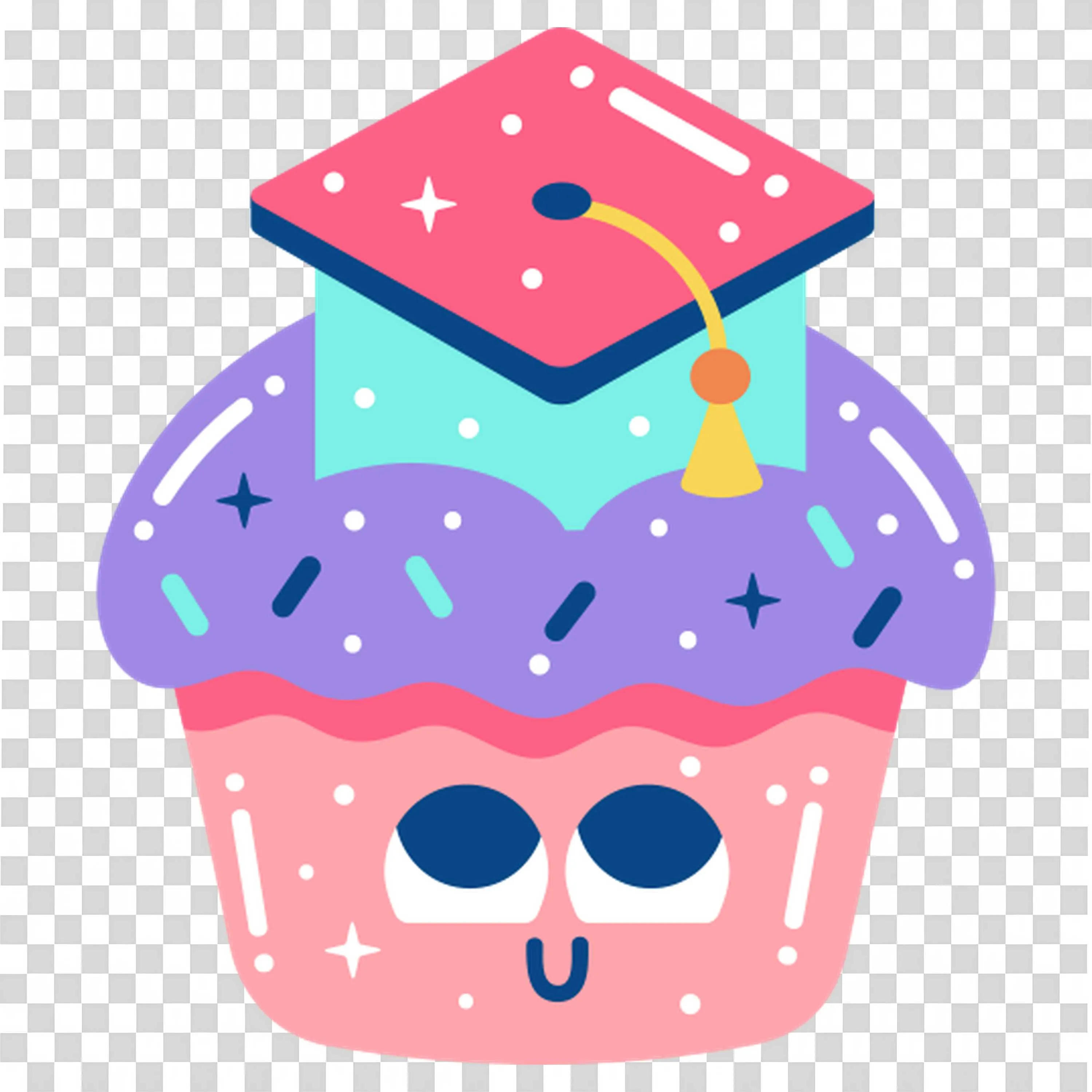 Cute Cupcake Design Celebrates School Birthday Fun
