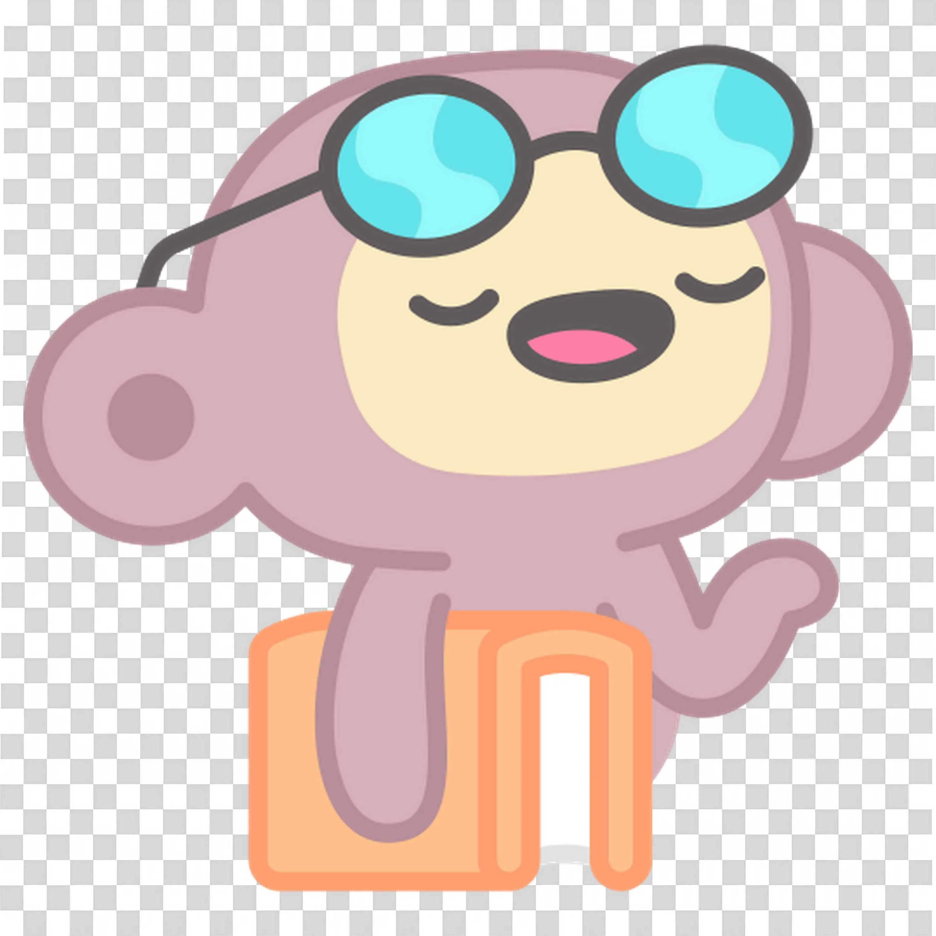 Energetic Student Running with Backpack to Class Free Png