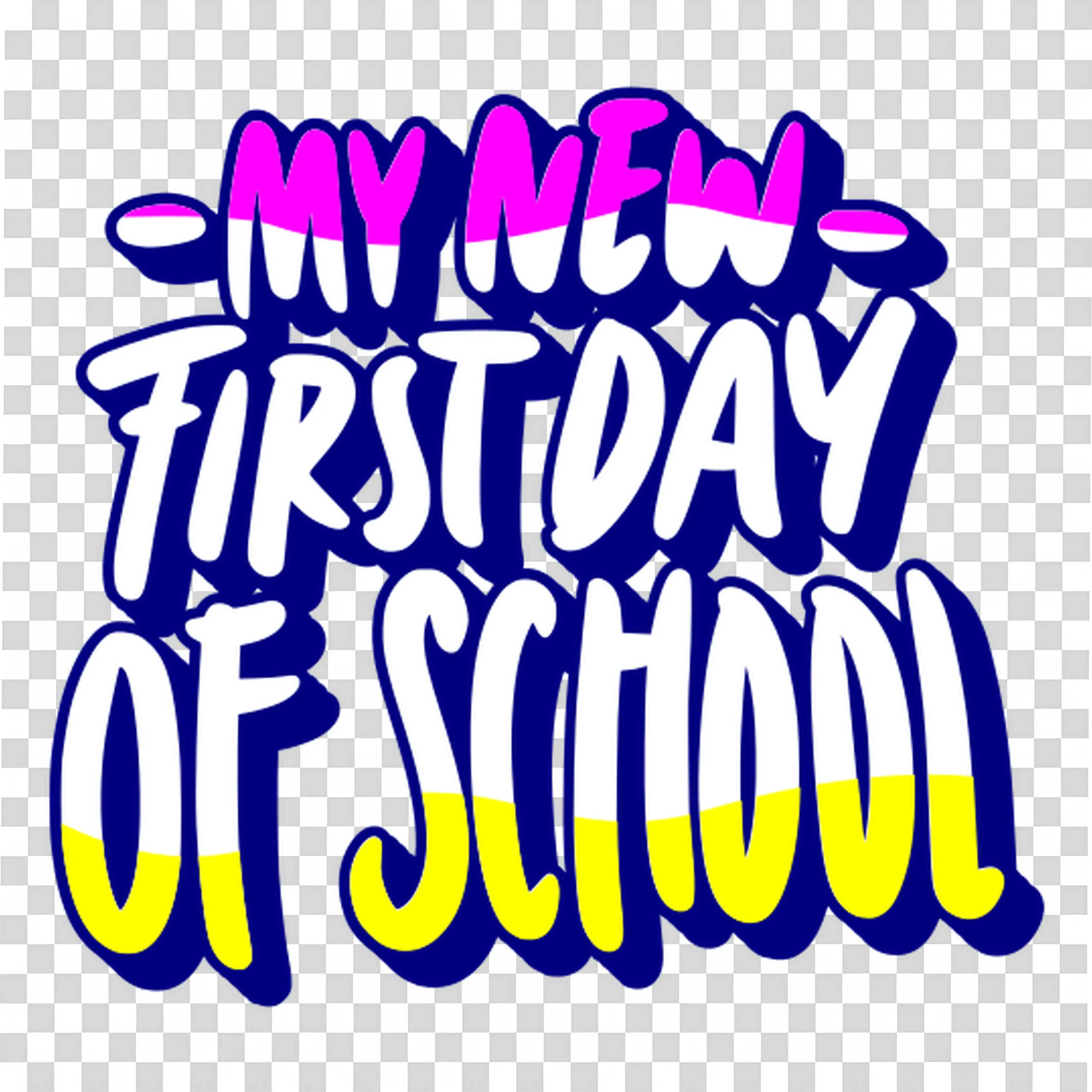 Excited Child Joins First School Day Experience Free Png