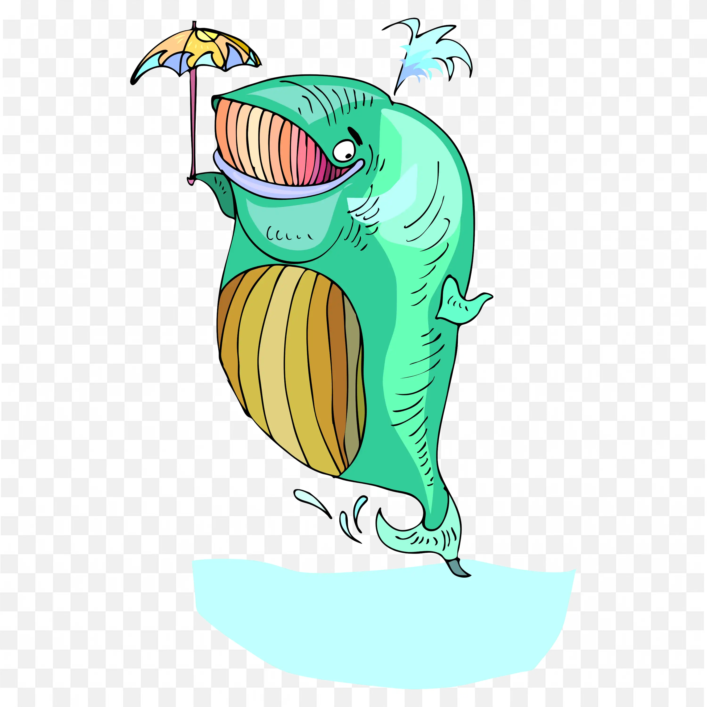 Fantasy Water Mermaid with Dolphin Tale PNG Artwork