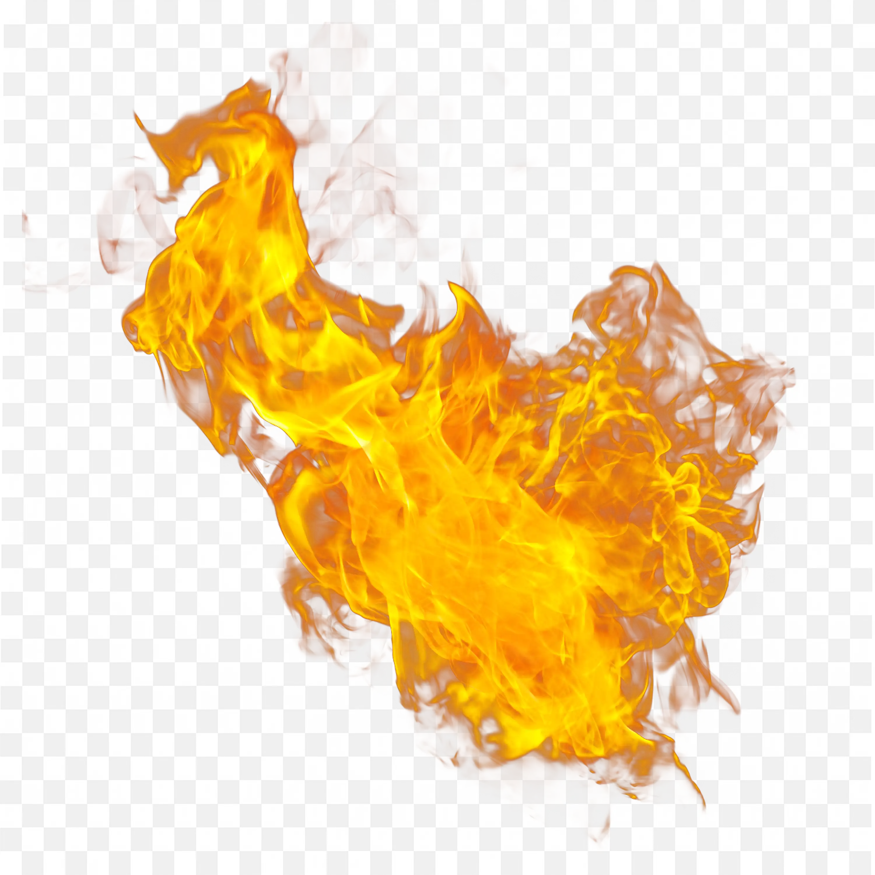 Fiery Phoenix Bird Silhouette Flying Transparent PNG