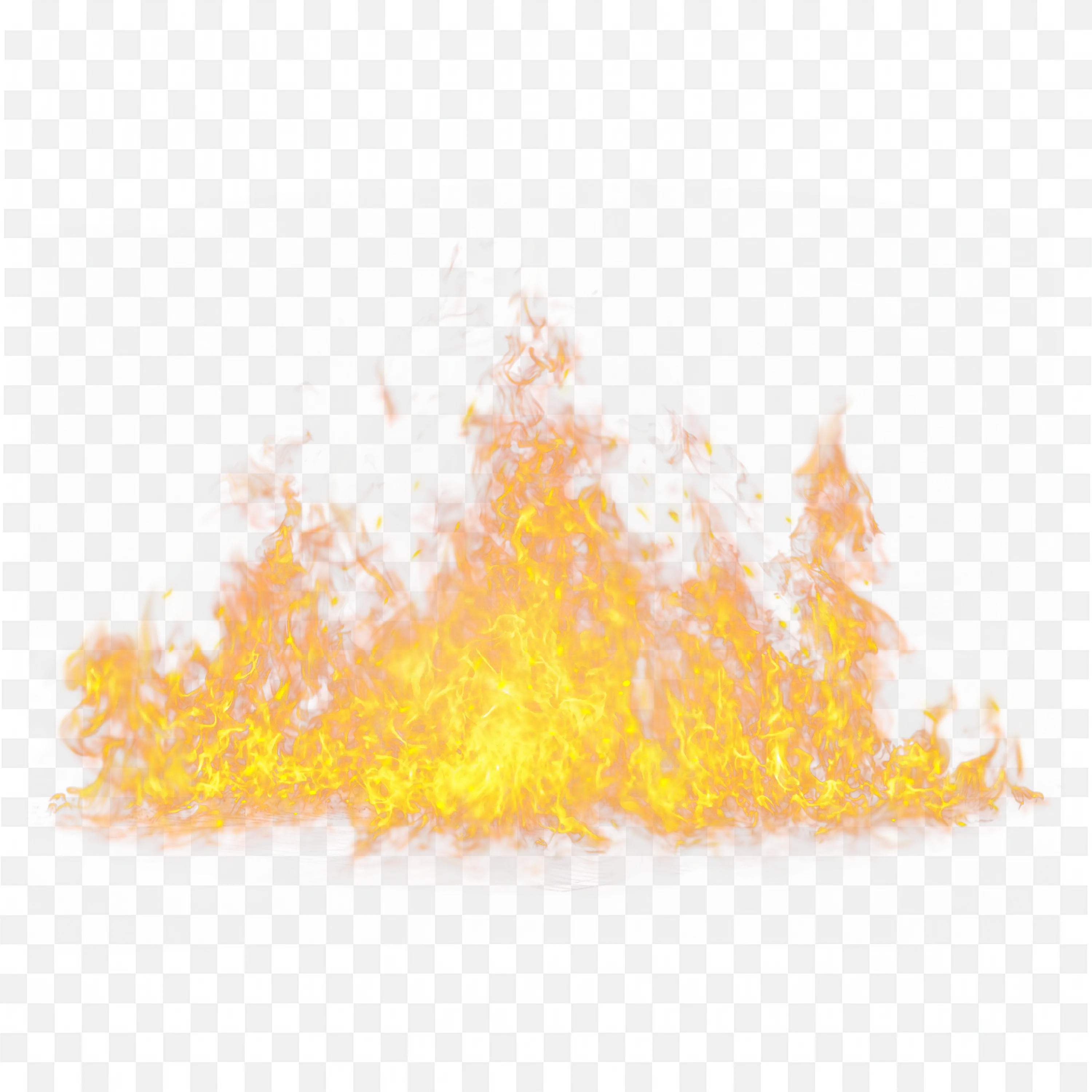 Fire PNG Realistic Flames with Transparent Background