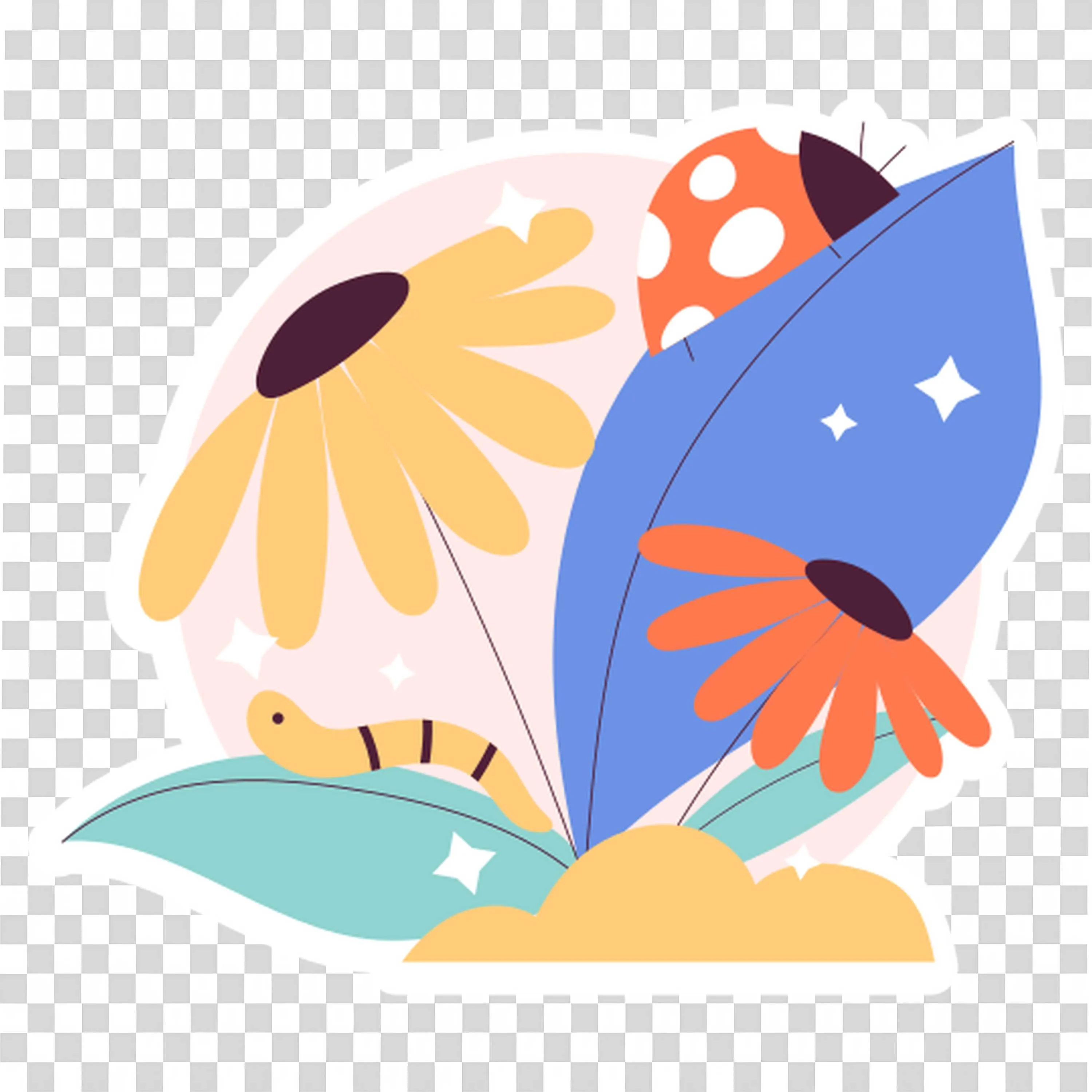 Flowers in a Wrapped Bouquet with Large Petals PNG