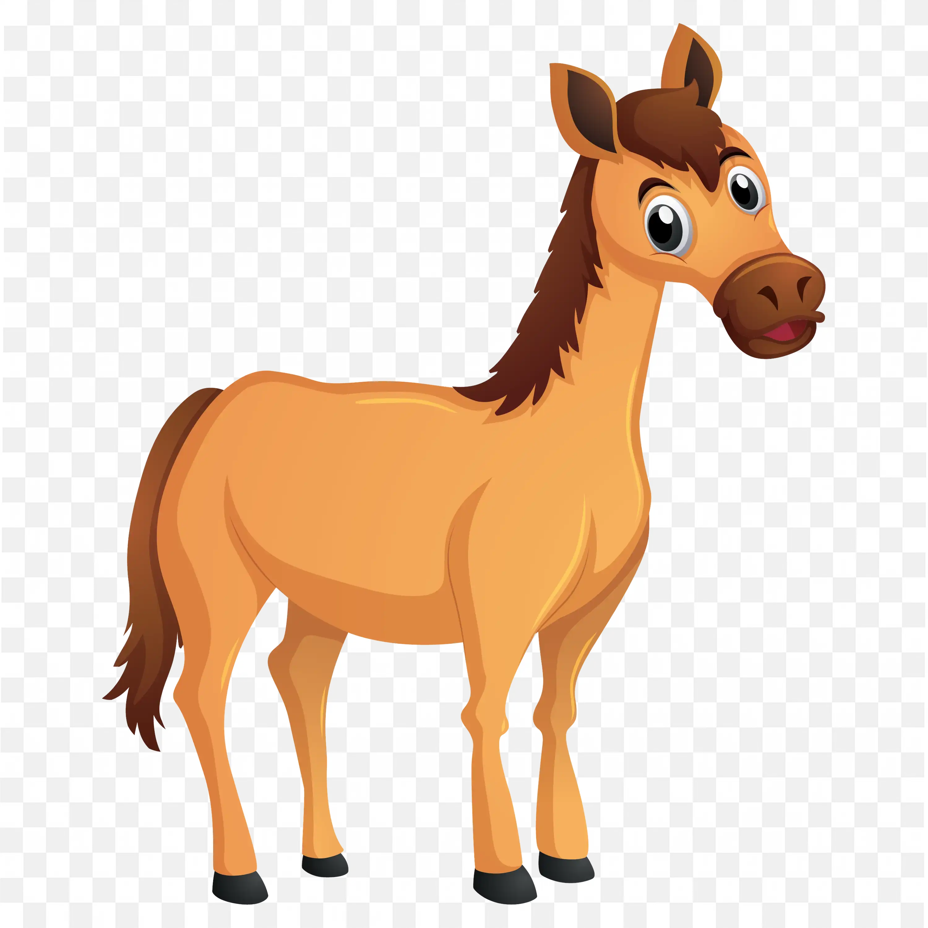 Giraffe Cartoon Clip Art Long Neck Animal Nature Drawing