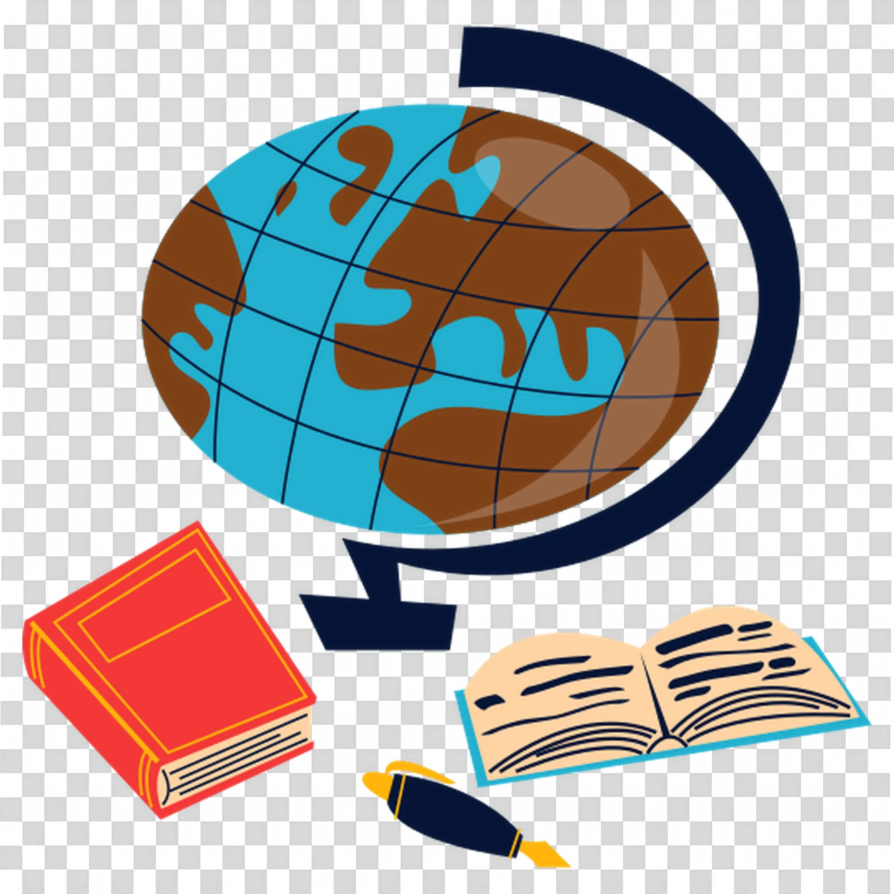 Globe and Books Help Kids Explore Global Education