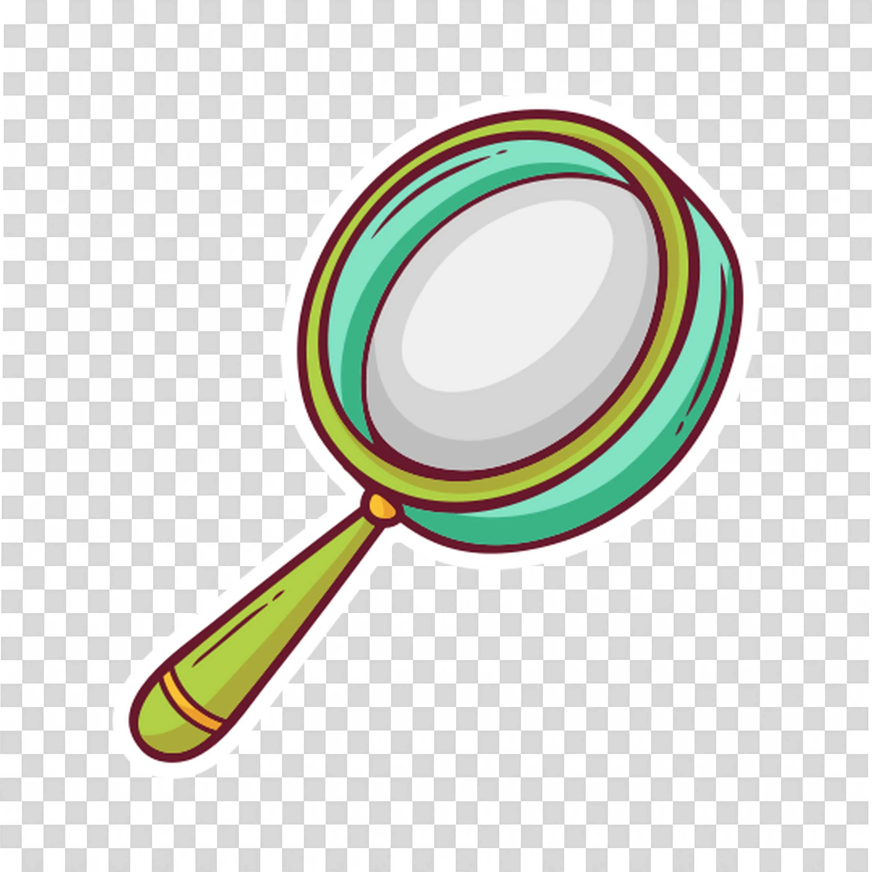 Gold Magnifying Glass Showing Learning Through Discovery