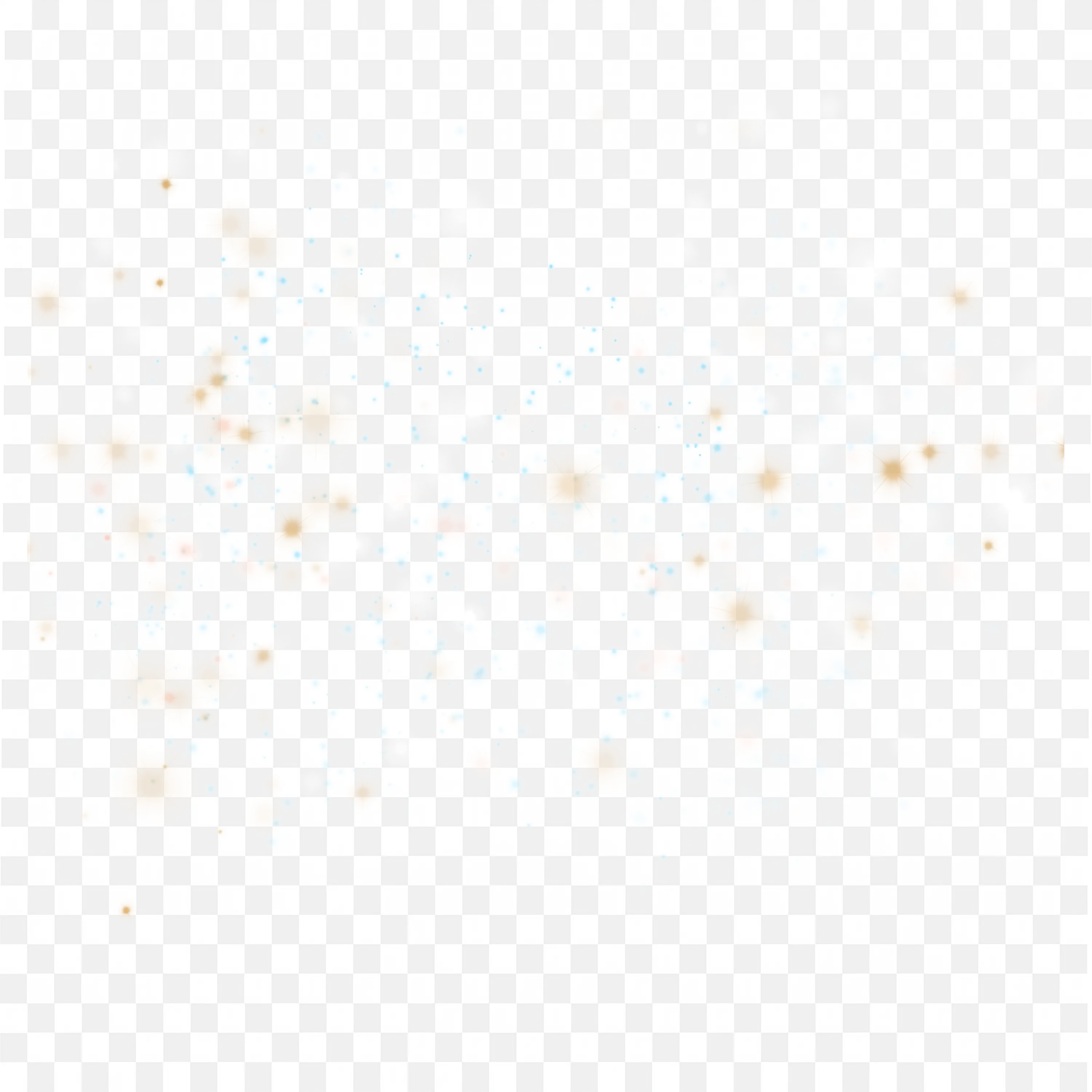Golden Star Sparkle Dust Glow Effect Transparent PNG