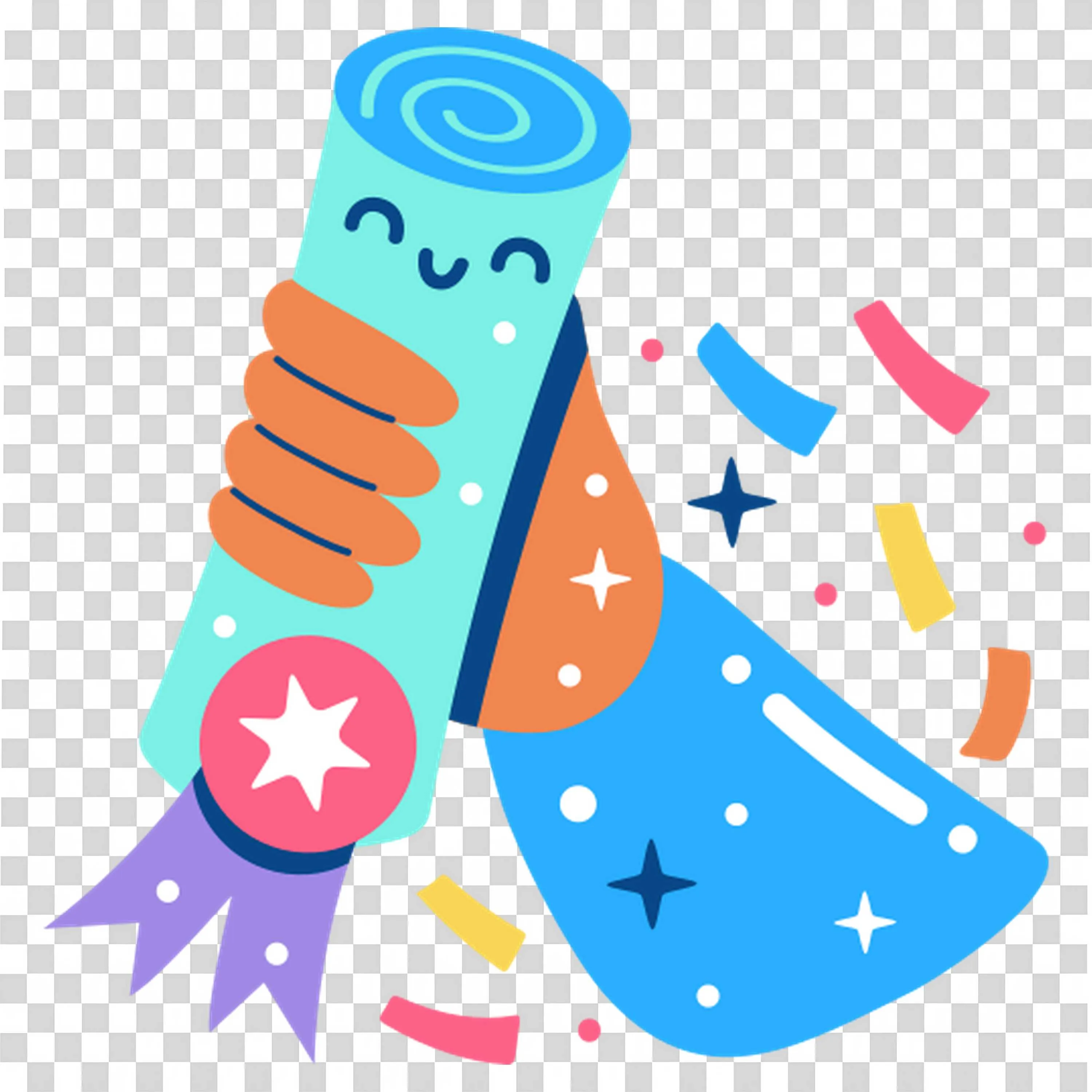 Graduation Scroll Shows Reward of Academic Effort Free Png