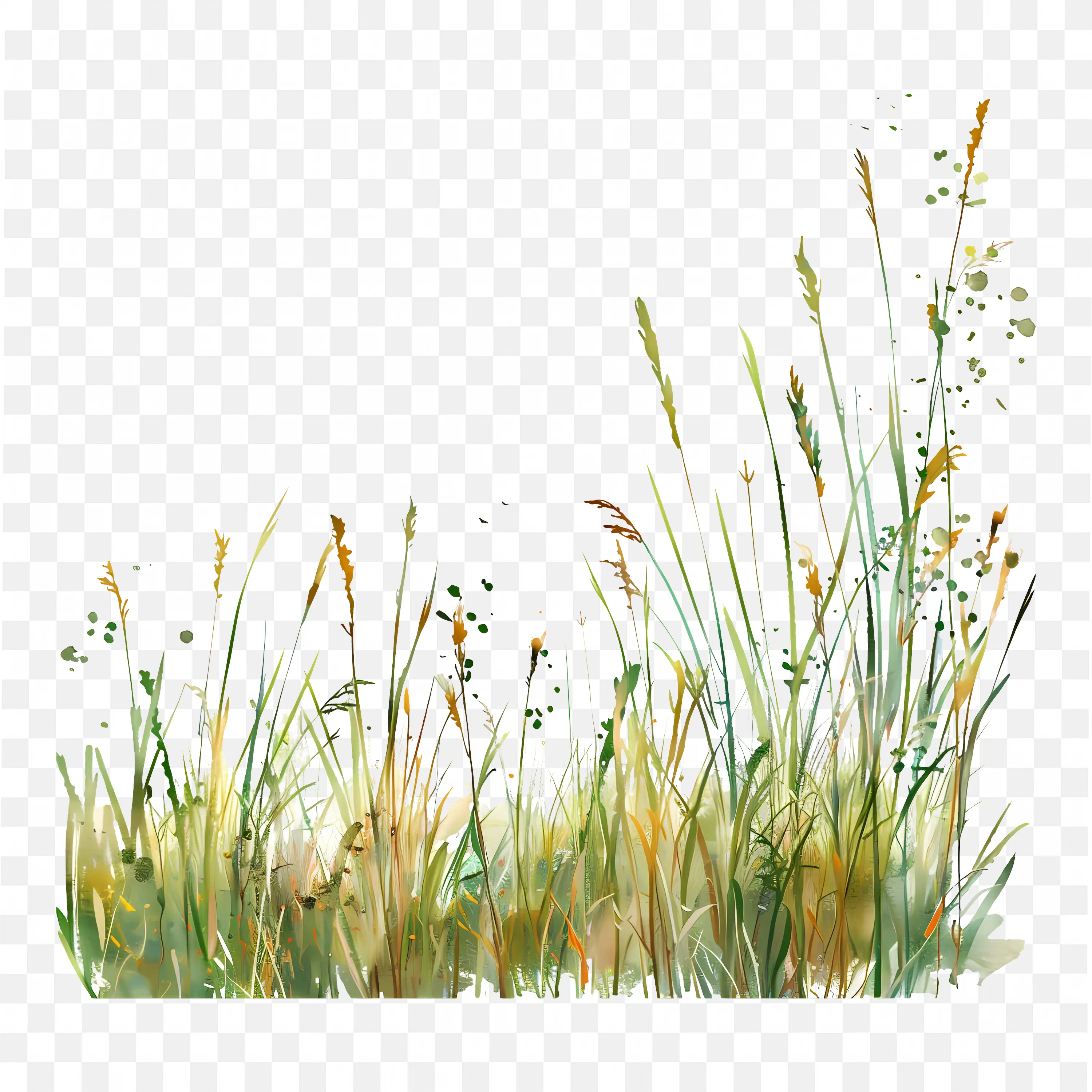 Grass PNG Green Wild Grass Meadow Illustration Clipart