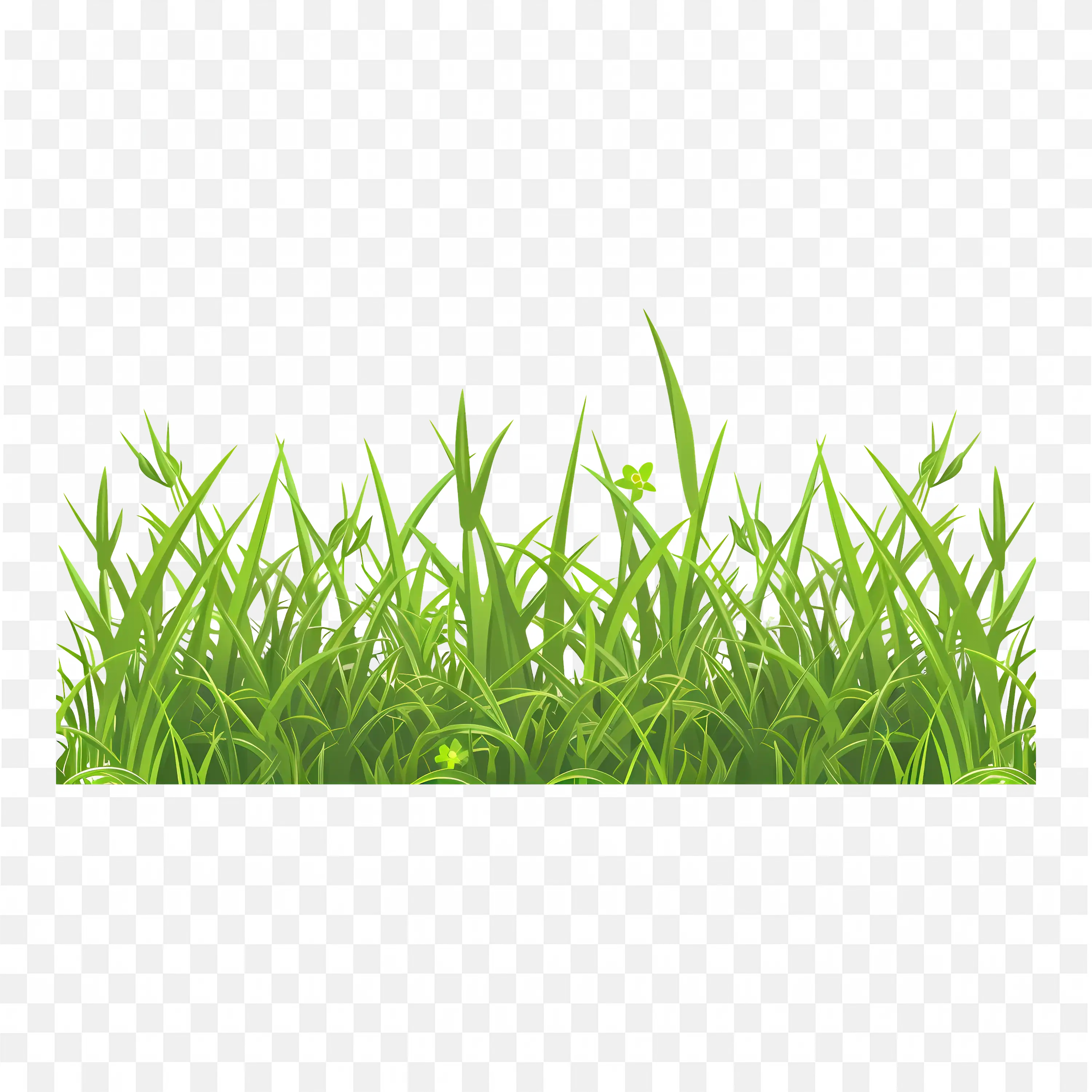 Green Grass PNG Nature Clip Art Fresh Lawn Isolated Art