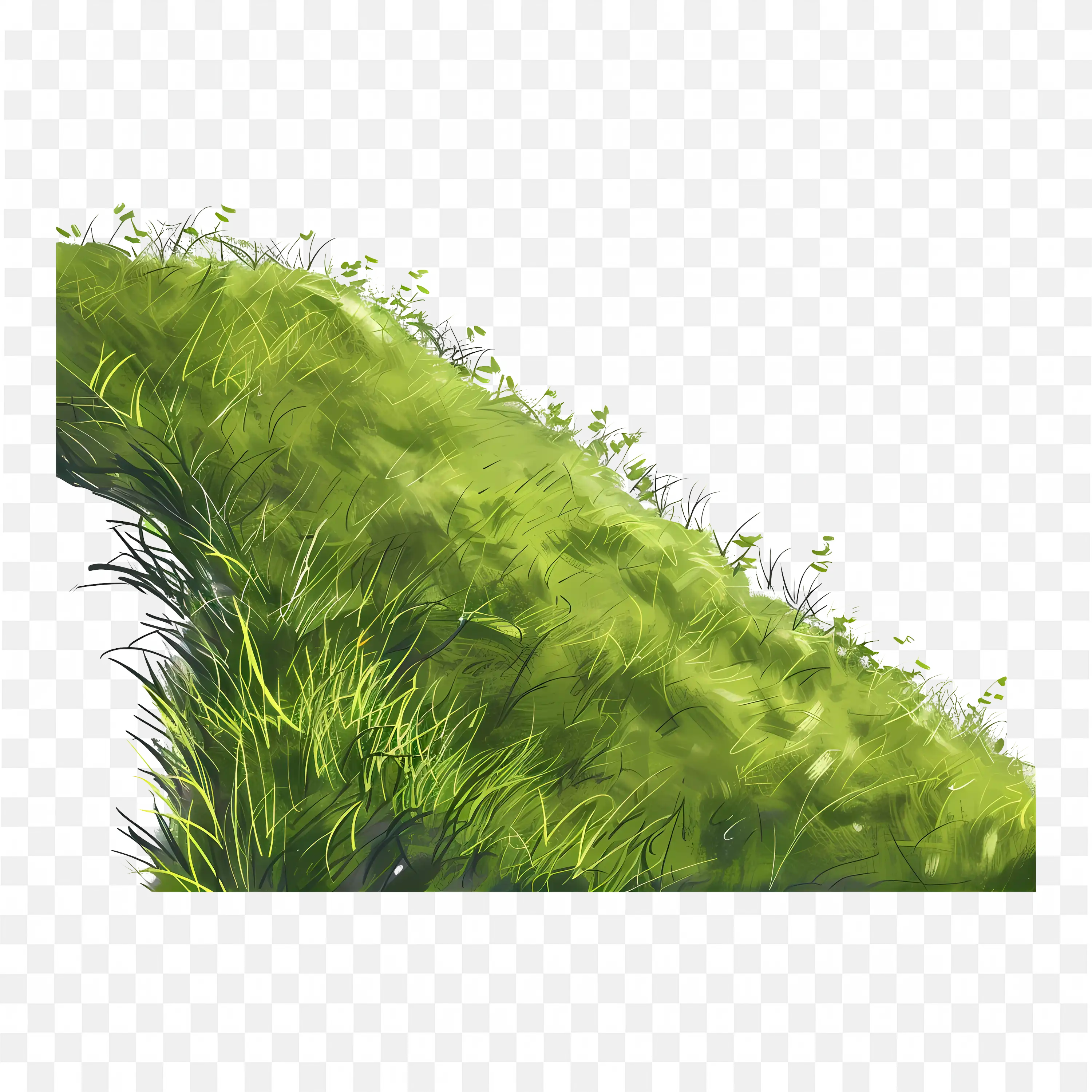 Green Hills PNG Nature Landscape Clip Art Scene Design