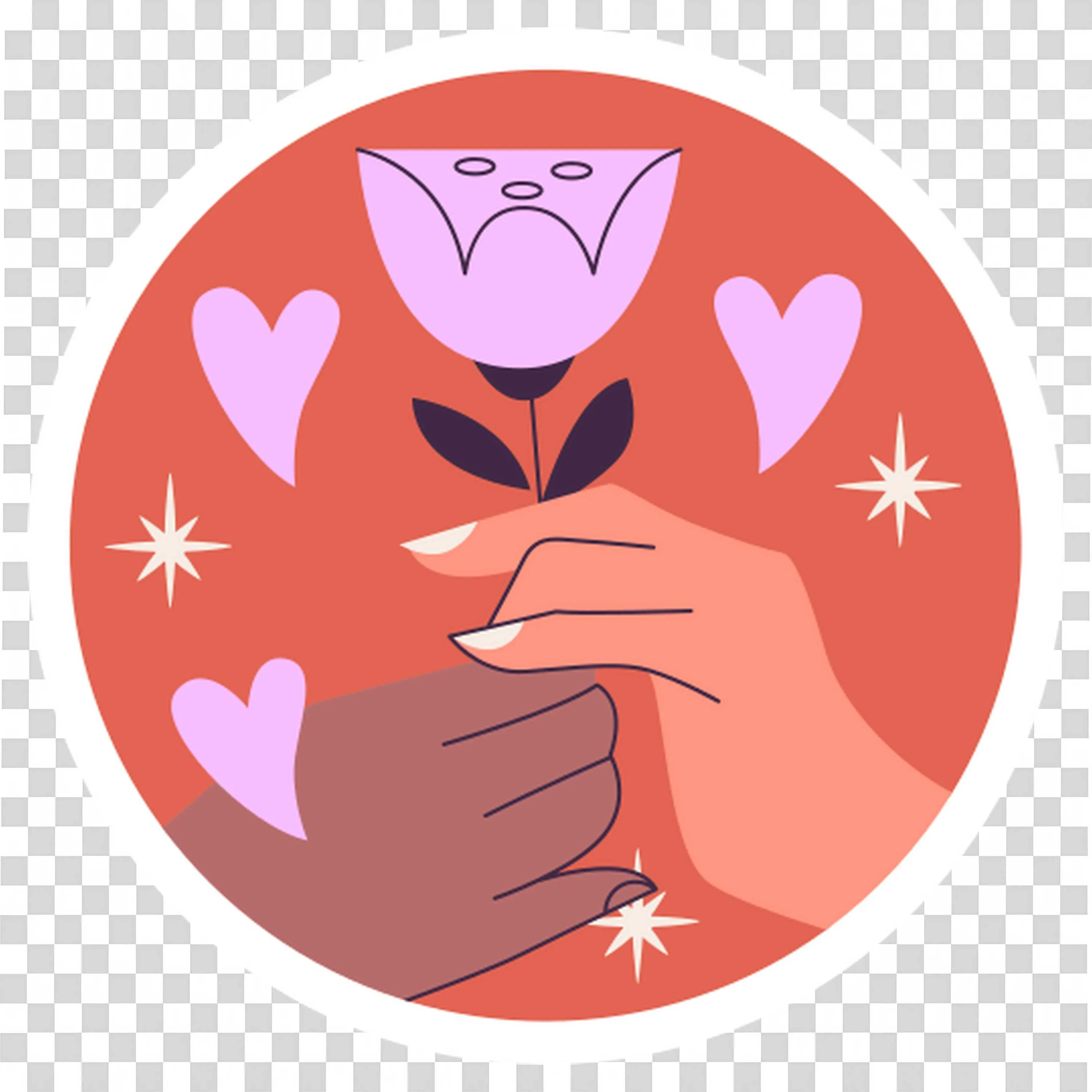 Hand Offers Flower As a Sign Of Care Download PNGImage