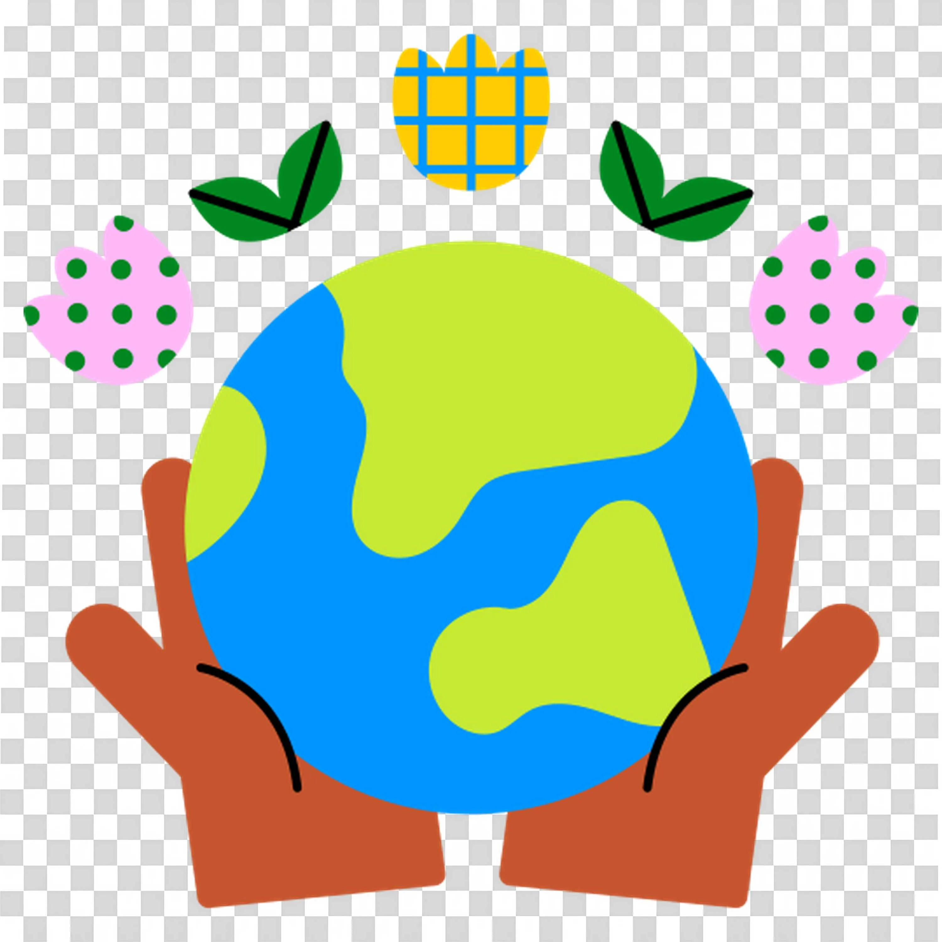 Hands Holding Earth Embrace Environmental Care PNGImage