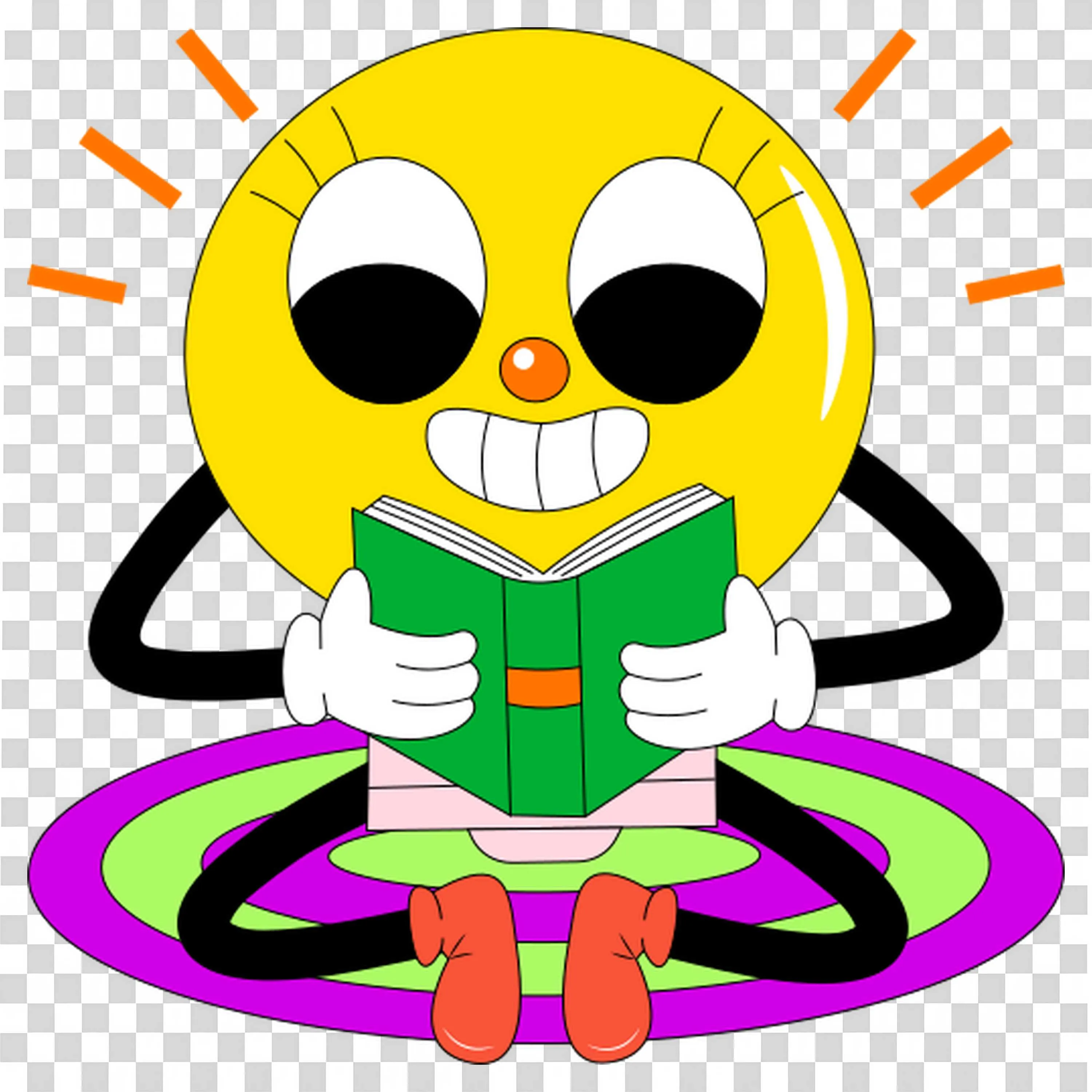 Happy Dog Student Holding Report Cards at School Free Png