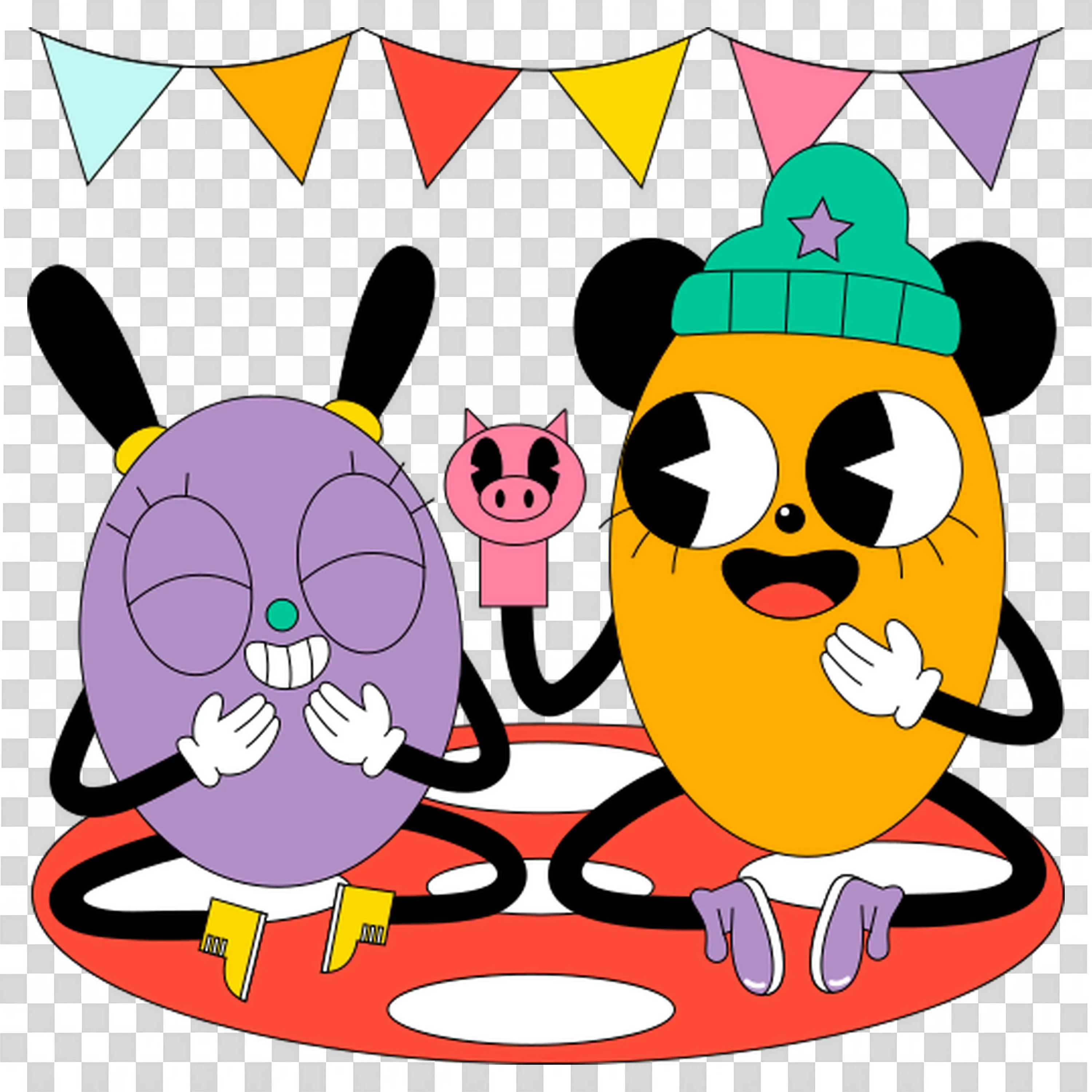 Happy Kids Learn and Play in Teamwork Classroom Fun