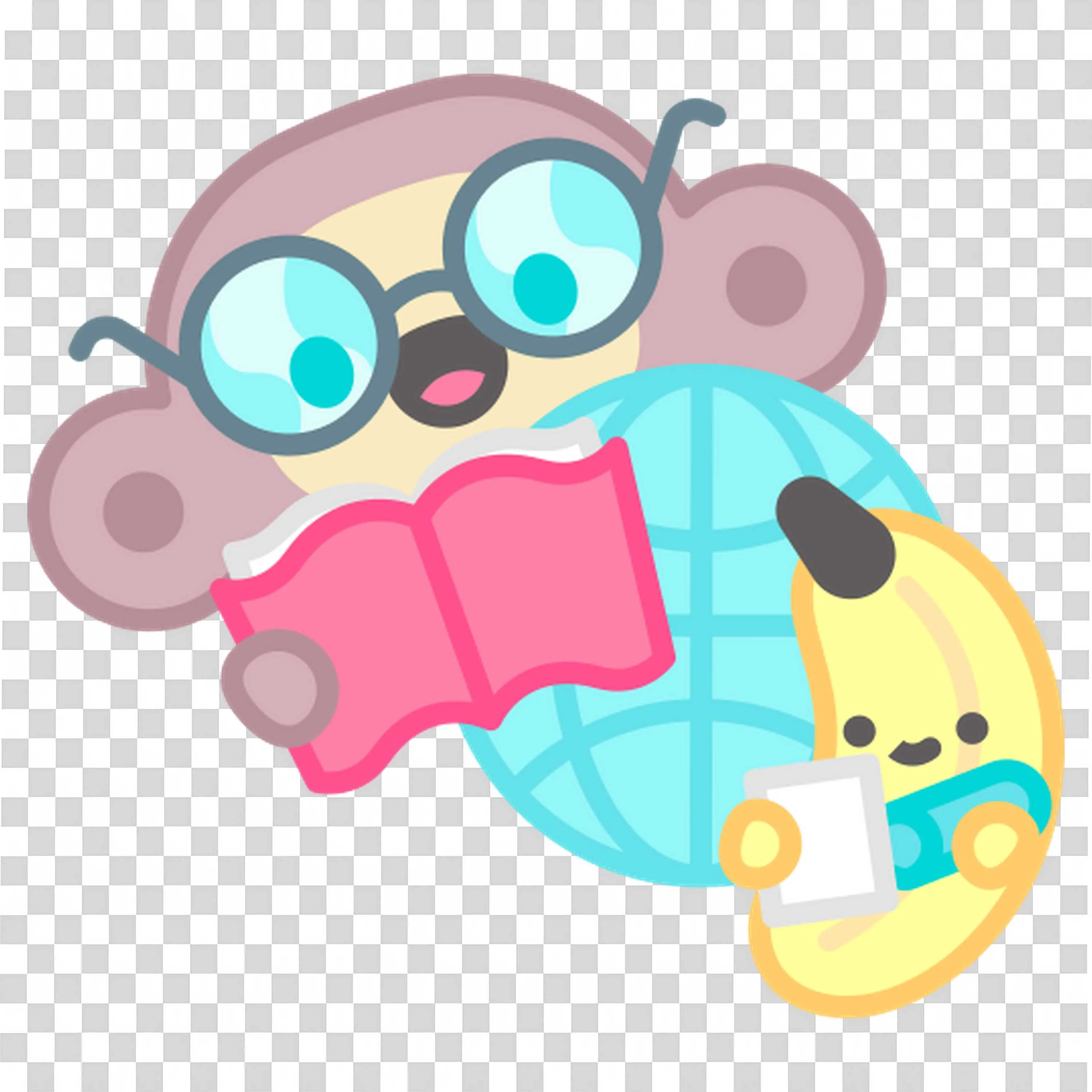 Hippo with Gear Inspires Curiosity in Technology Free Png