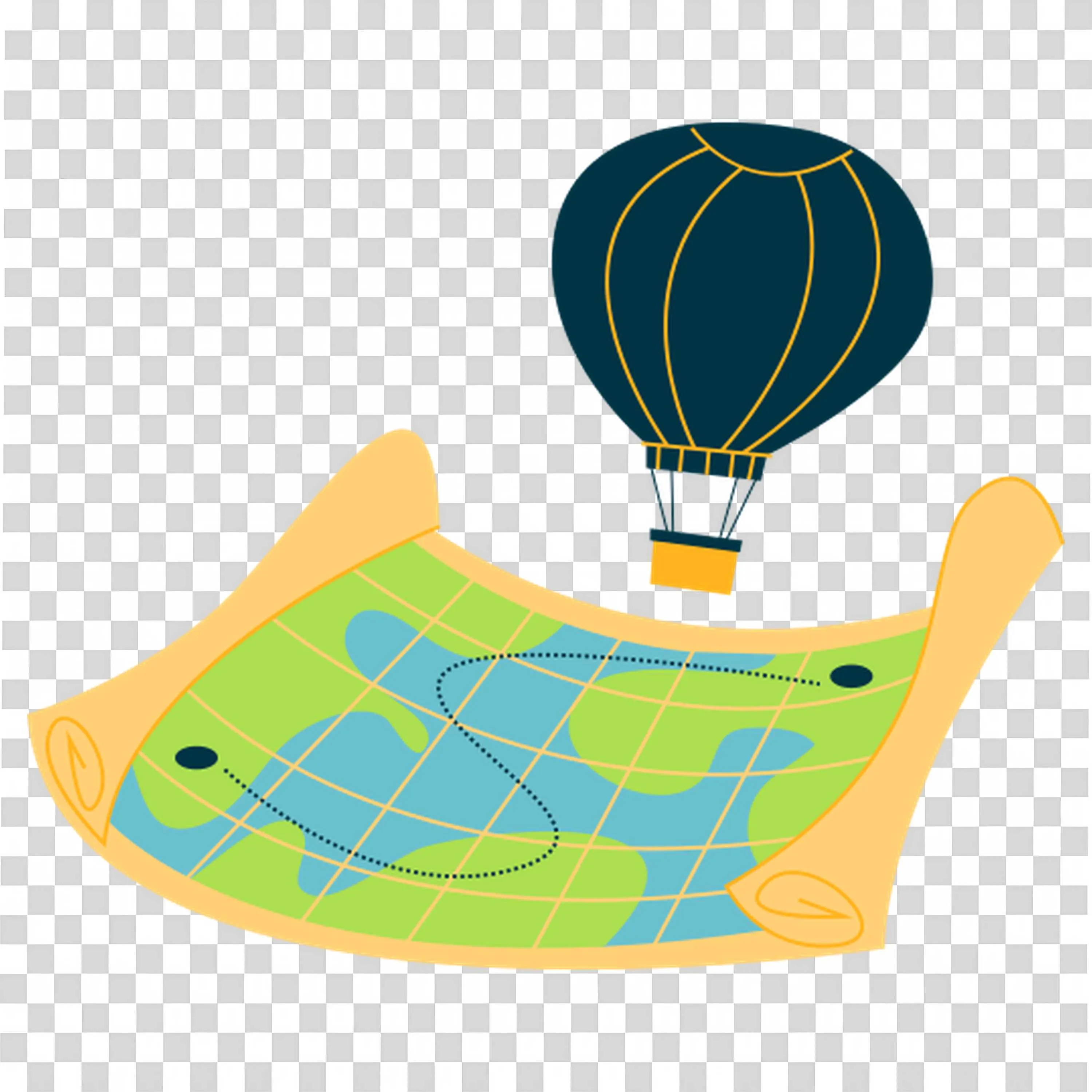 Hot AIr Balloon Map Builds World Knowledge and Fun