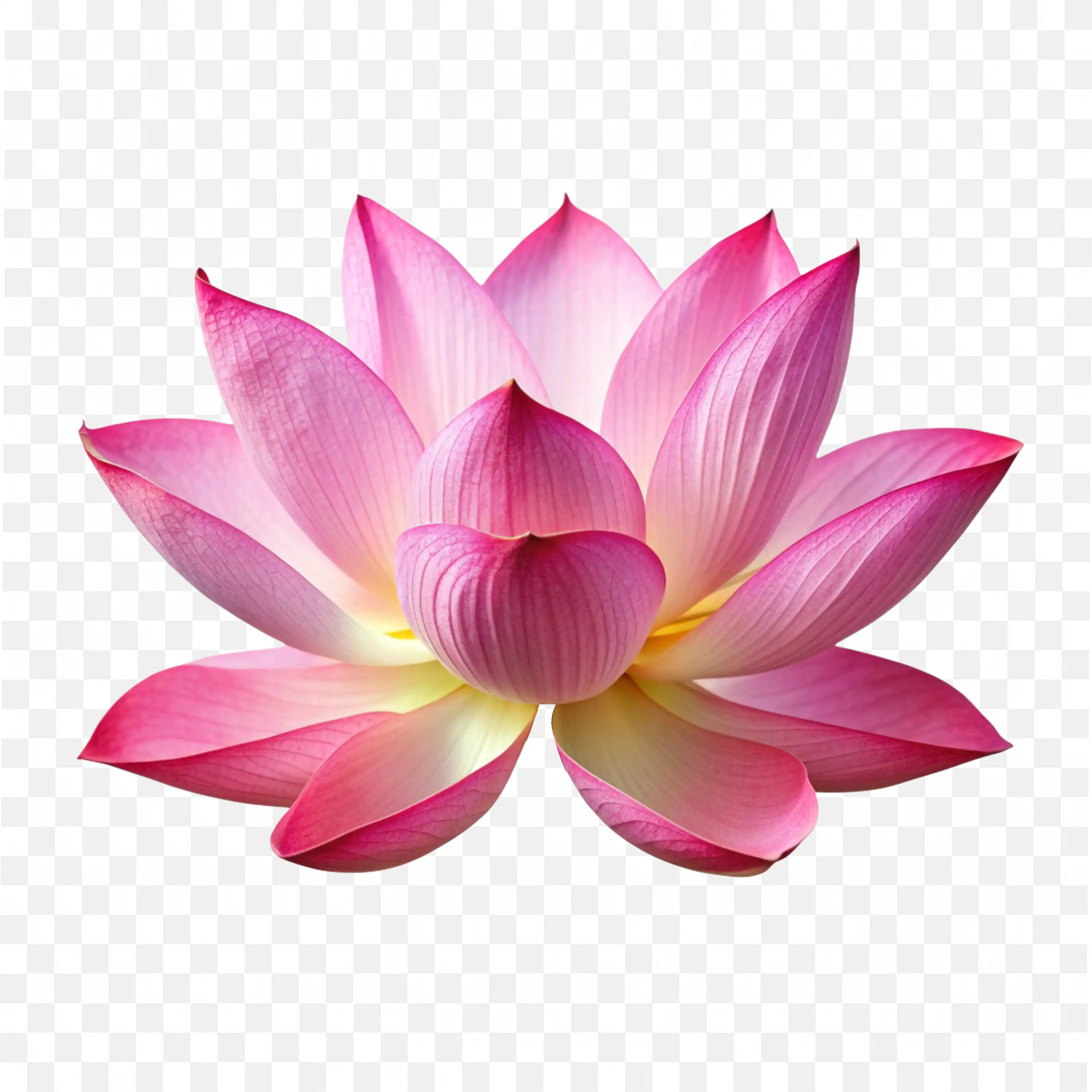 Lotus Flower PNG Multiple Pink Petals Water Plant