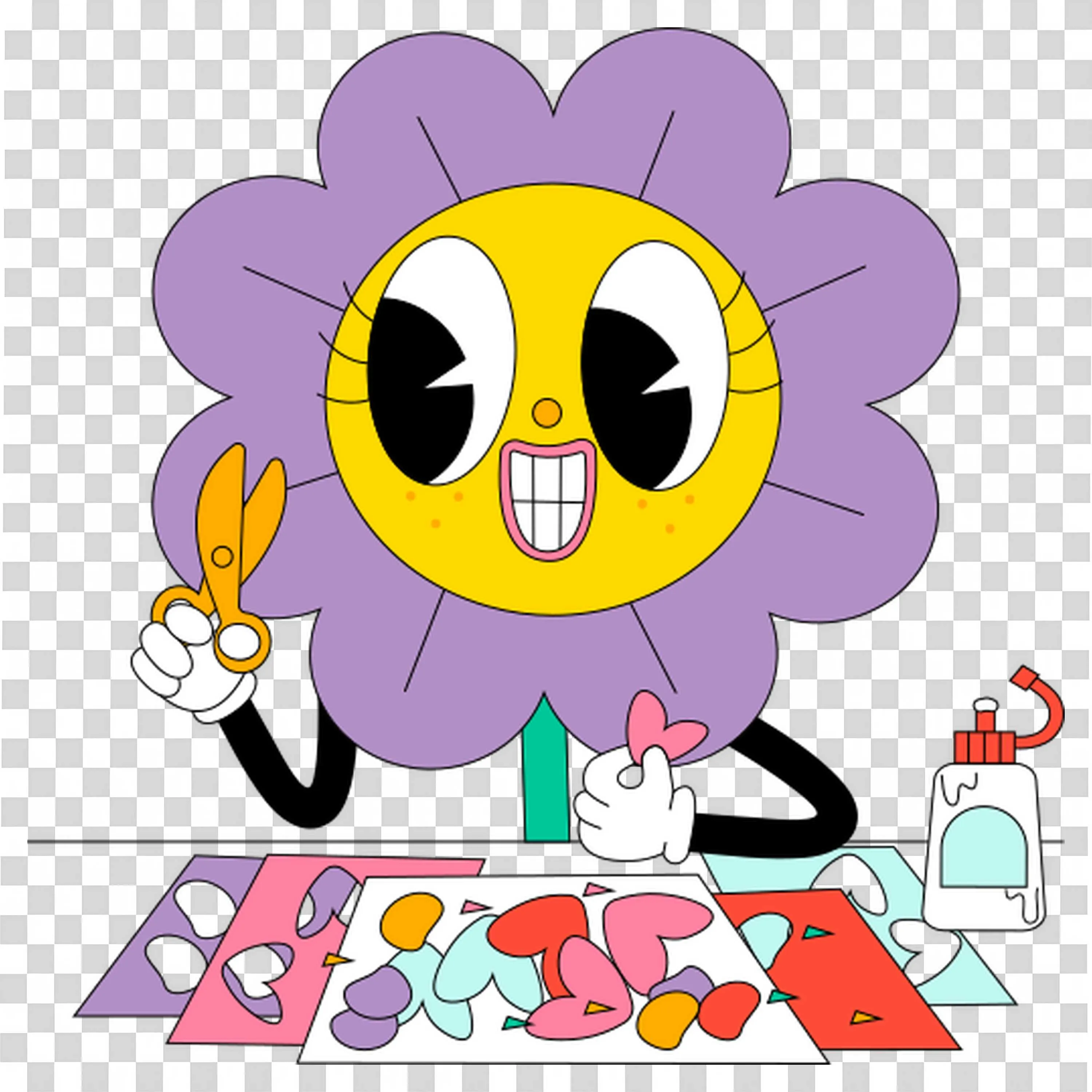 Math Crew Characters Teaching Numbers and Shapes Free Png