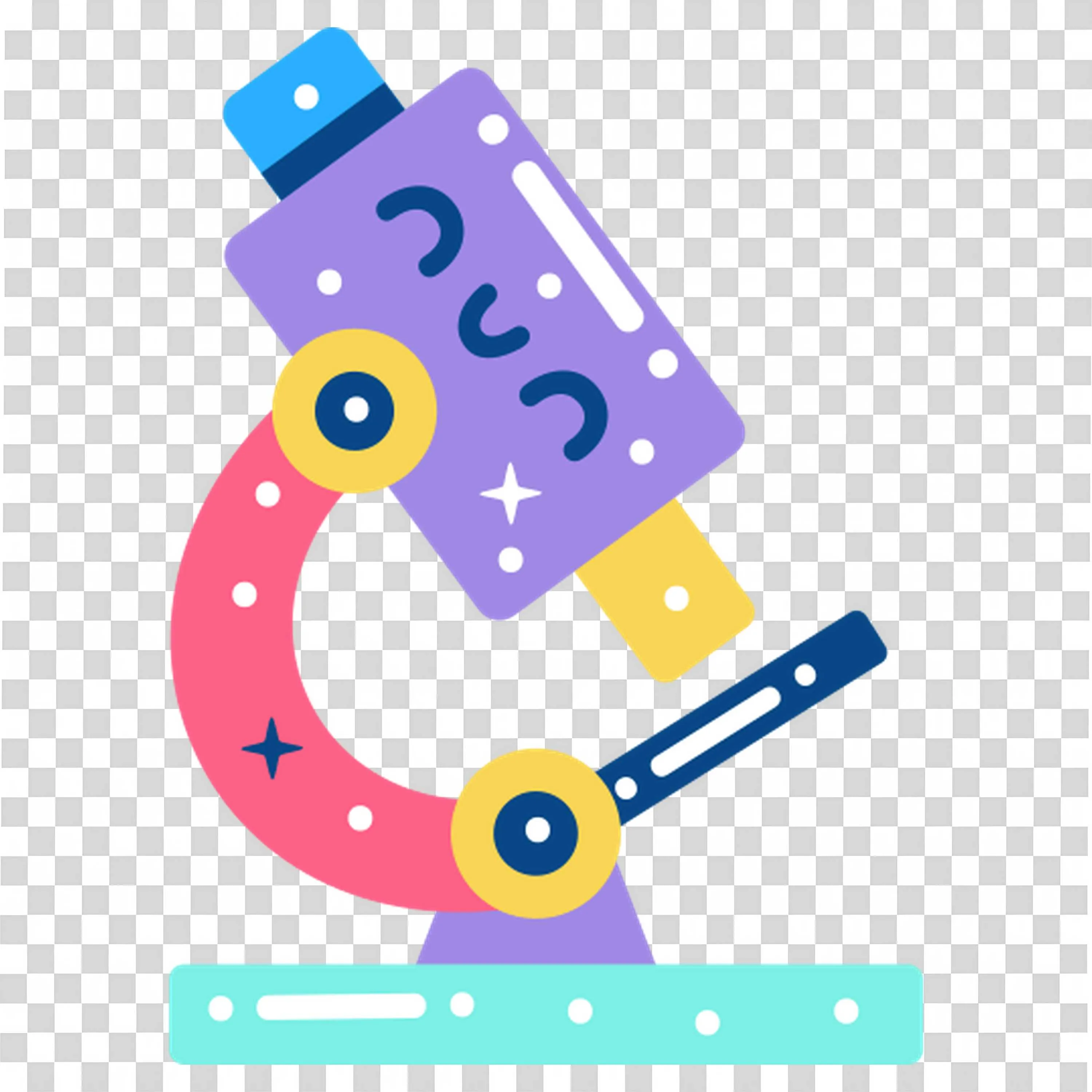 Math Symbols Like Plus and Minus Forming Colorful Number Two