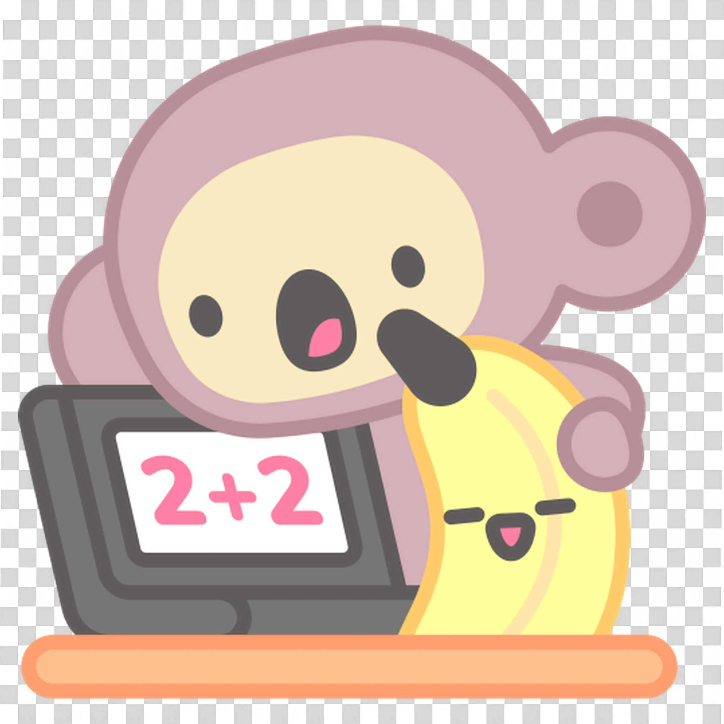 Monkey Counts Numbers and Learns Basic Maths Png Image