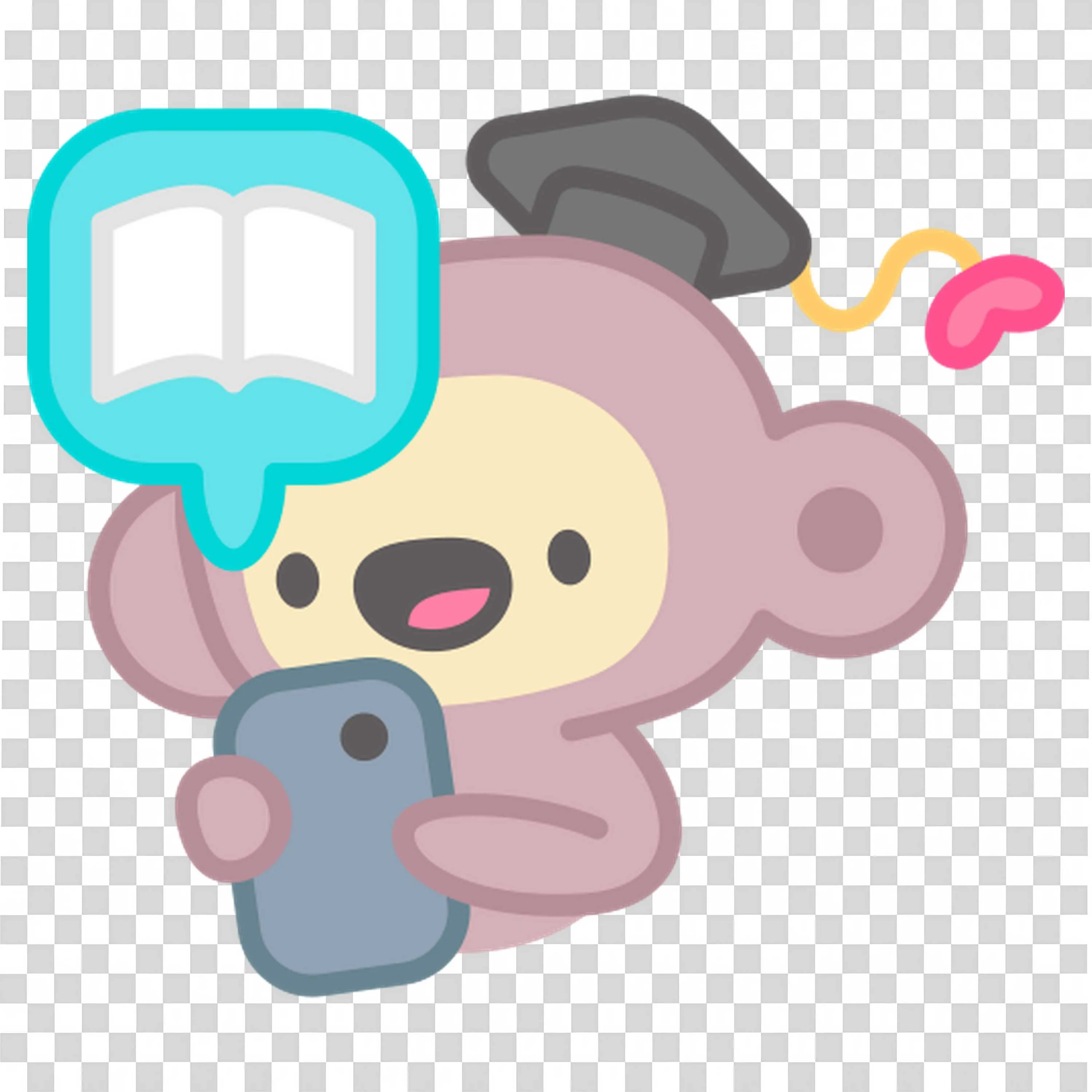 Monkey Uses Speech Bubble to Share Classroom Ideas