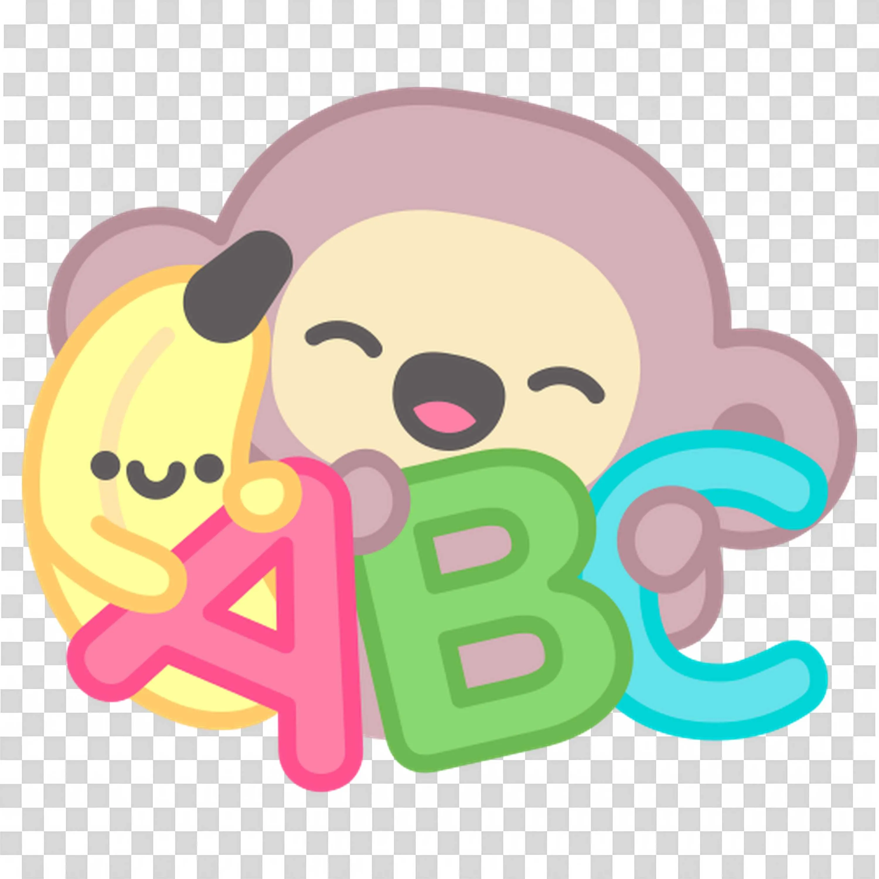 Monkey with Abc Blocks Promoting Basic Letter Learning