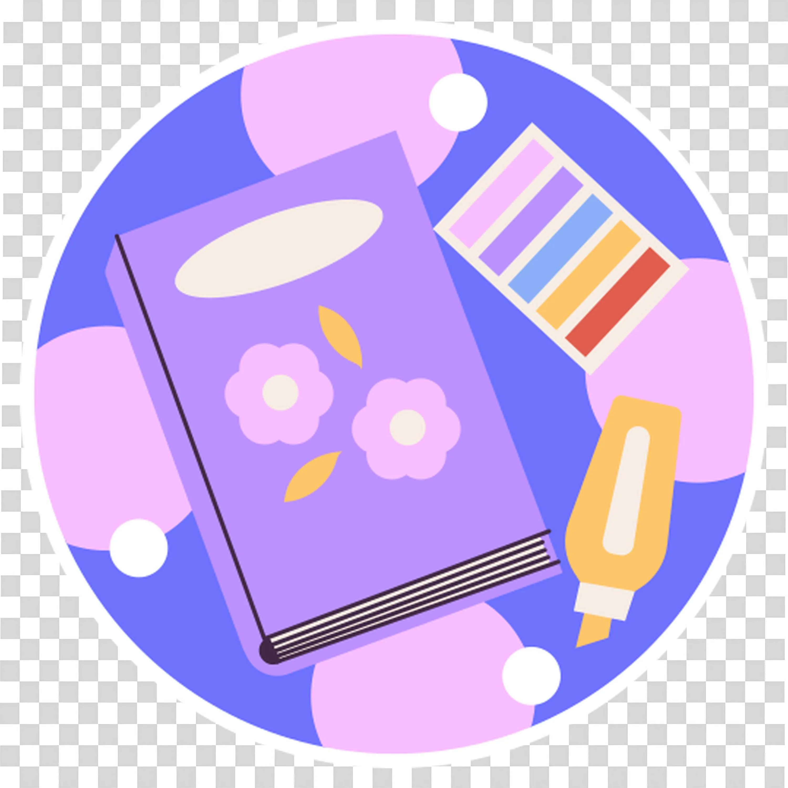 Notebook and Pen Support Productive School Days Free Png