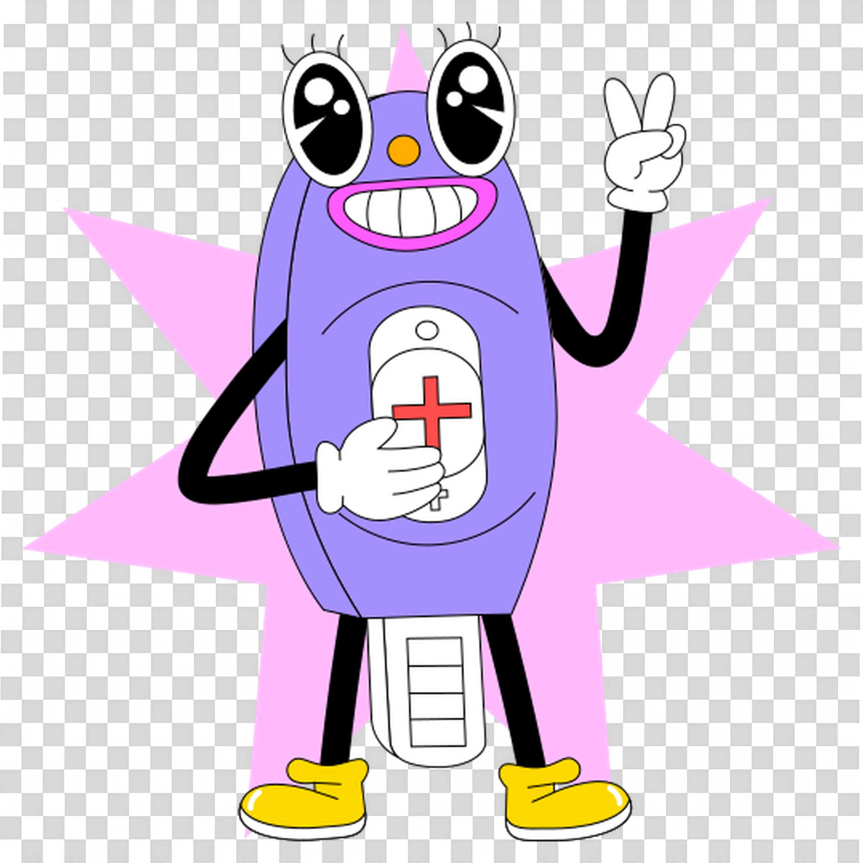 Number Four Character Makes Math Feel Fun and Simple