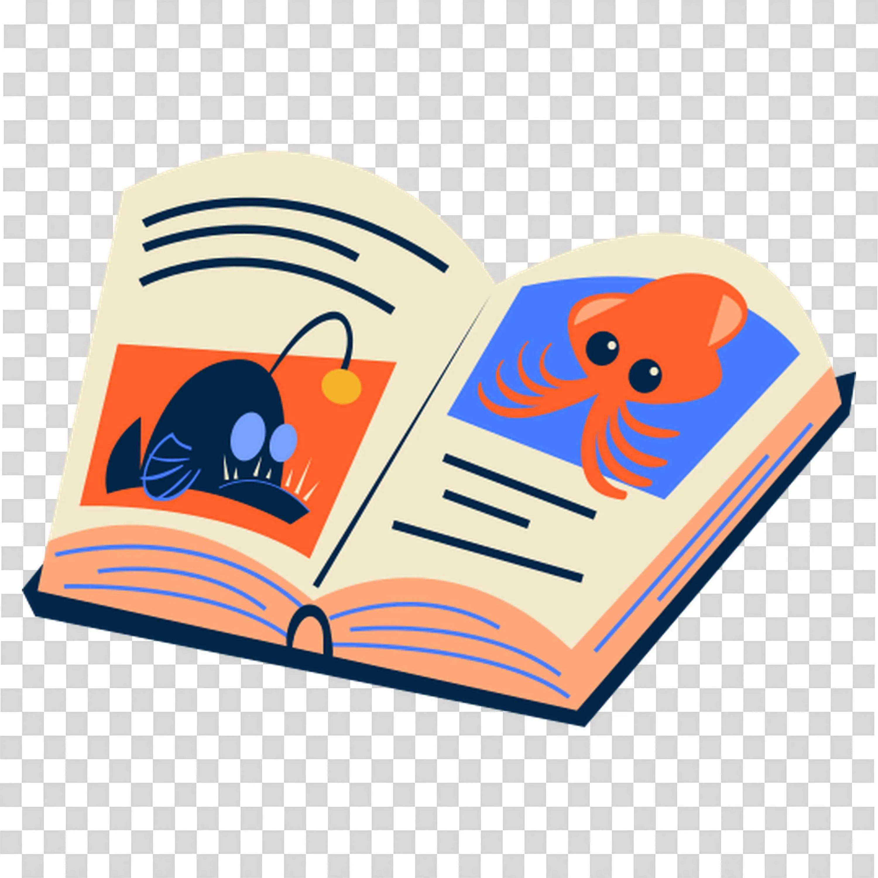 Open Book Shares Story and Knowledge for All Ages Free Png