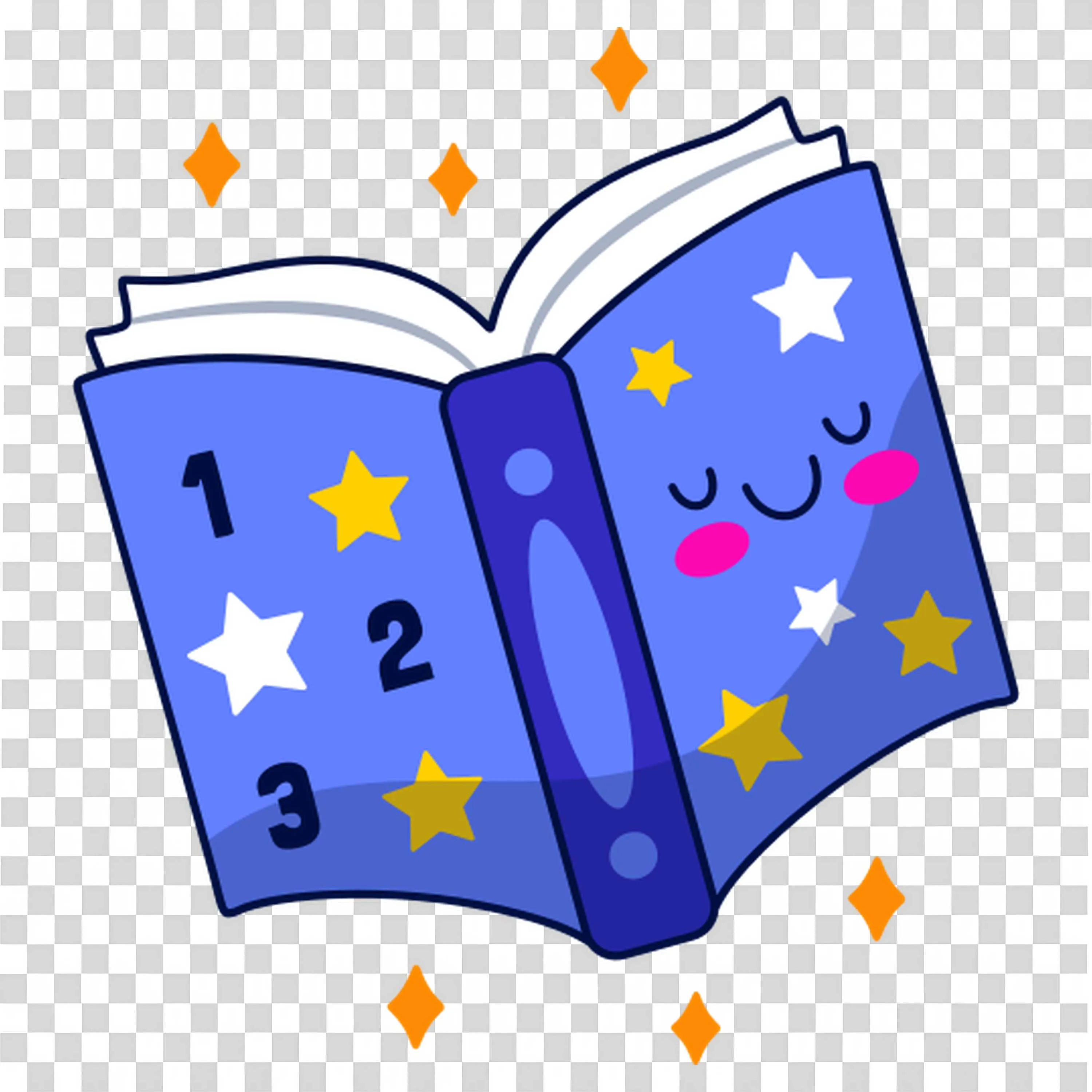 Open Book Under Stars Symbolizes Limitless Imagination