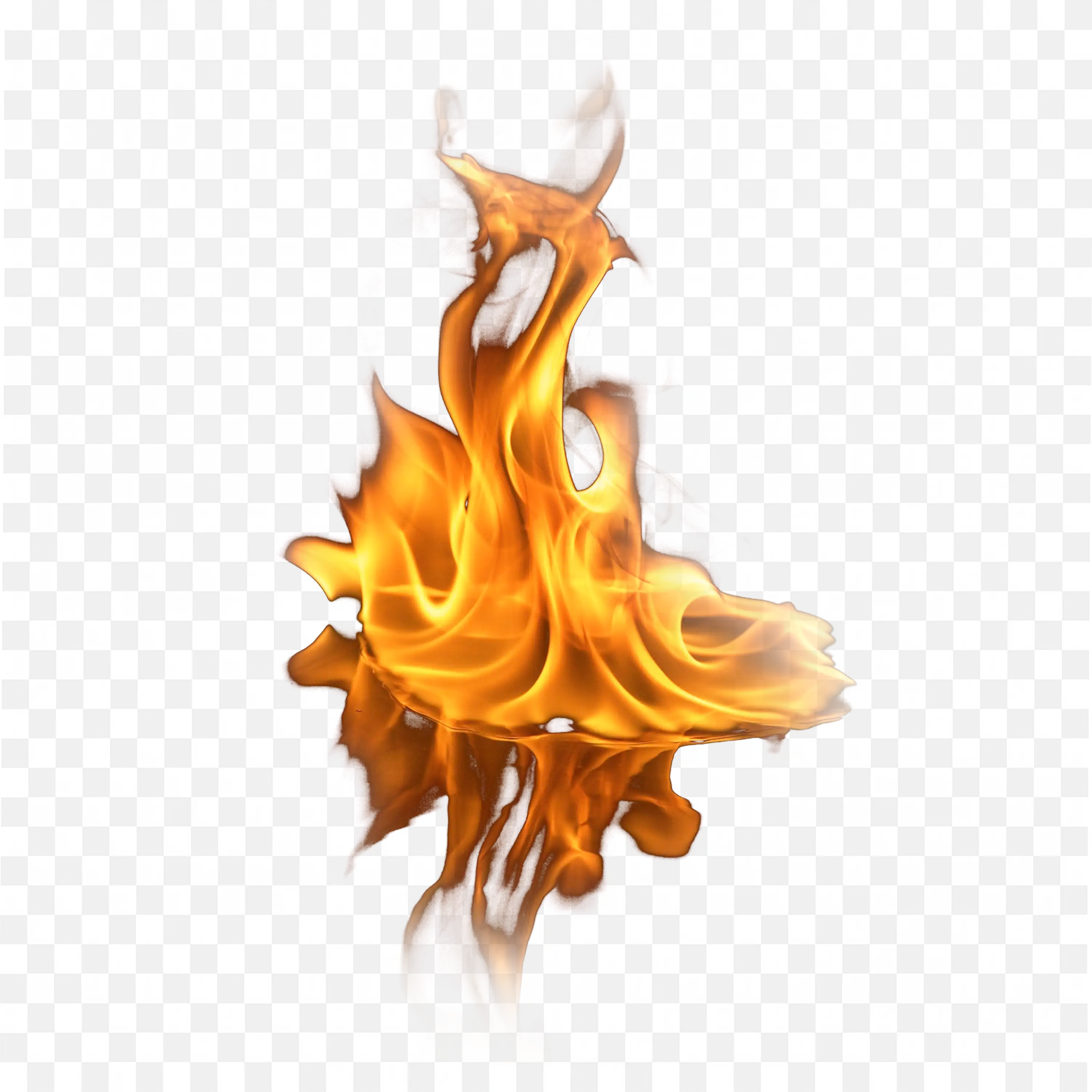 Orange Fire Flame PNG Image Free Download Transparent