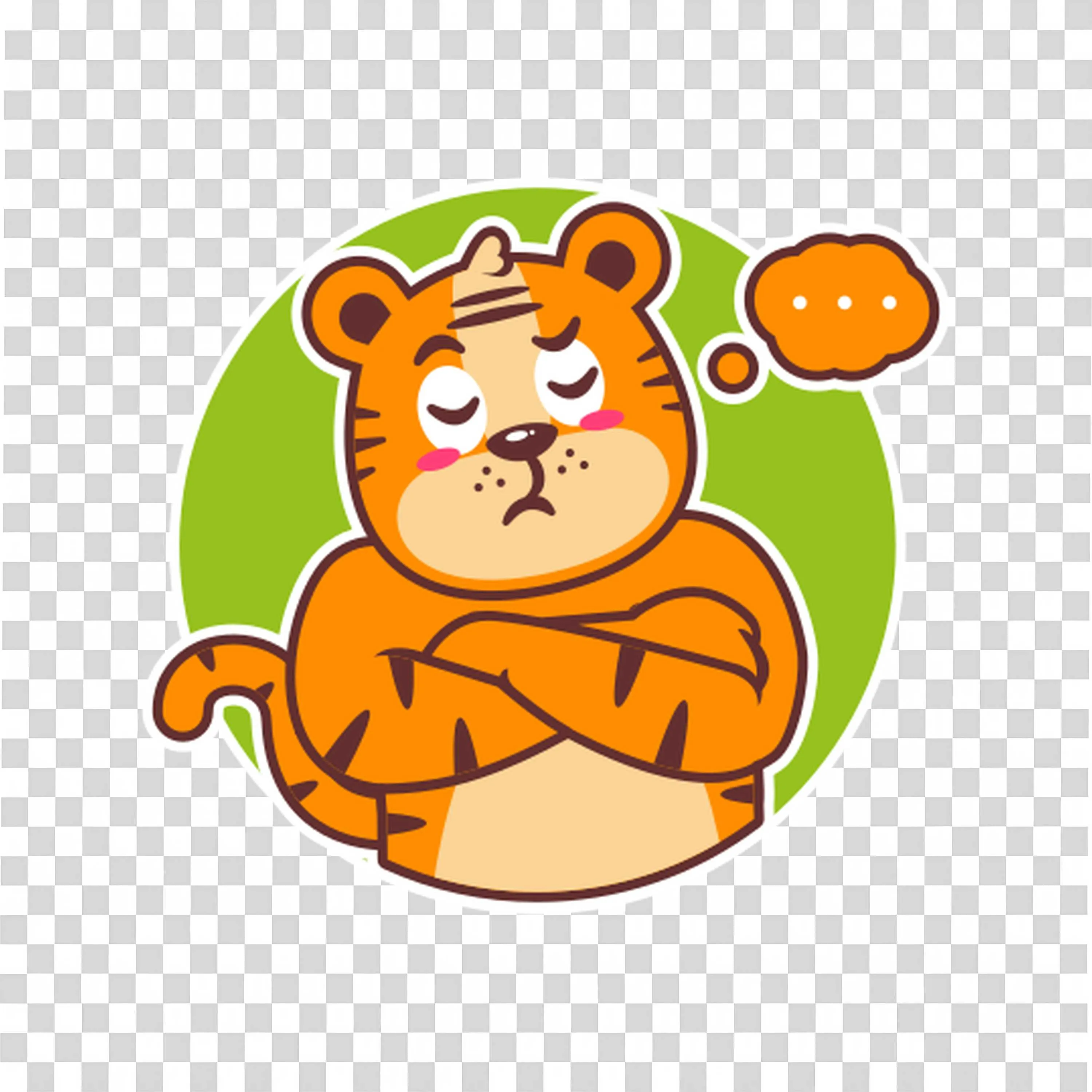 Orange Tiger Waving Its Paw While Standing On Back Legs