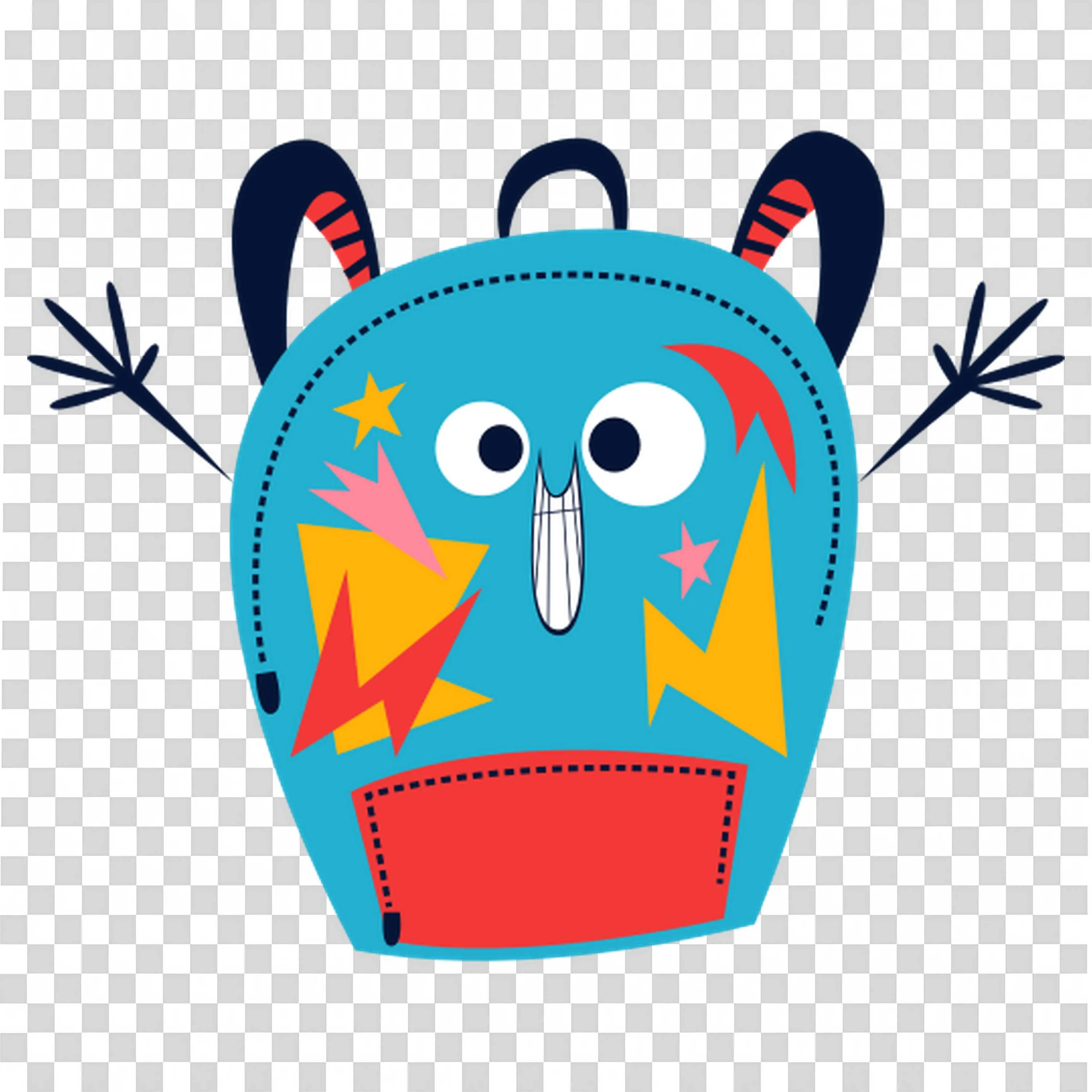 Owl in Backpack Shows Readiness for Fun in School Free Png