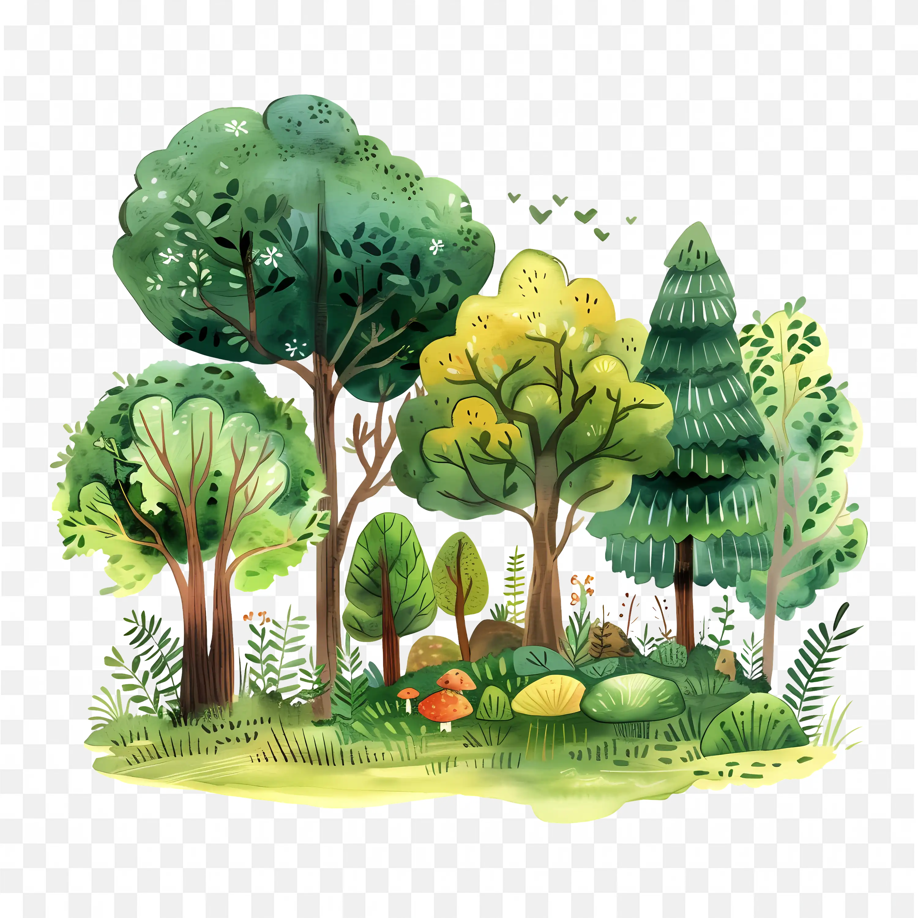 Park Trees PNG Nature Clip Art Greenery Landscape Design