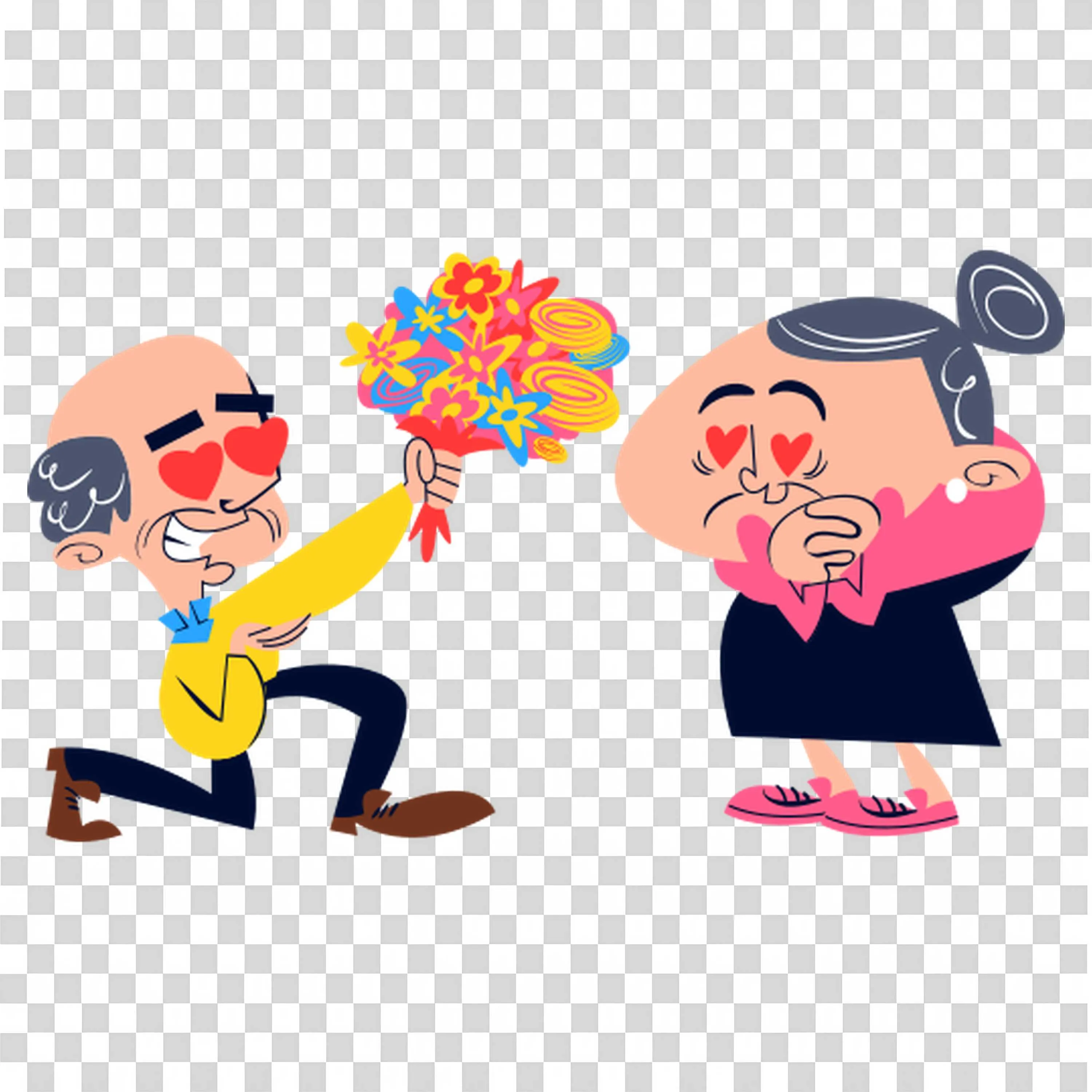 People Giving Flowers Spread Loving Kindness Free PNG