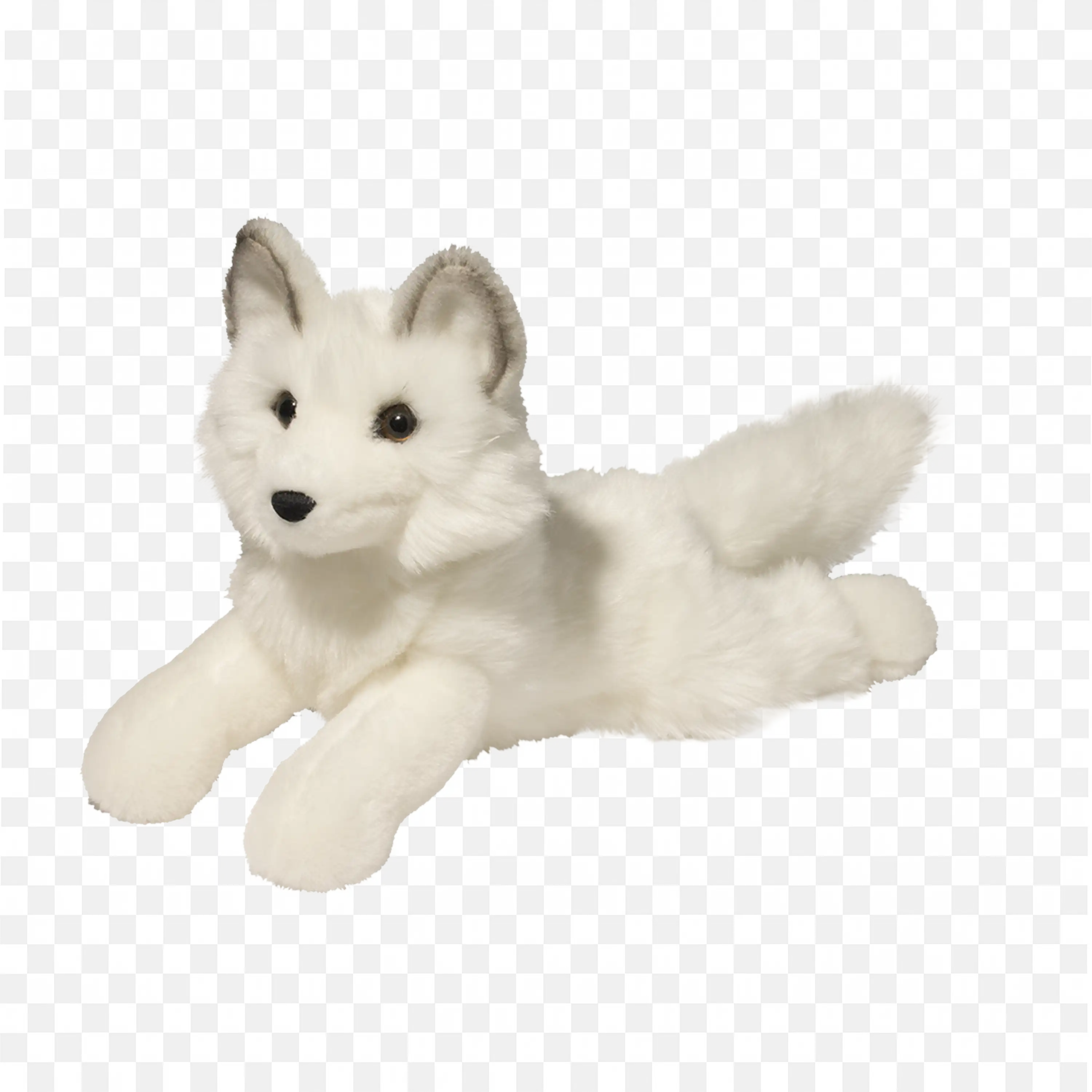 Playful White Fox Clip Art Cute Animal Nature Winter Art