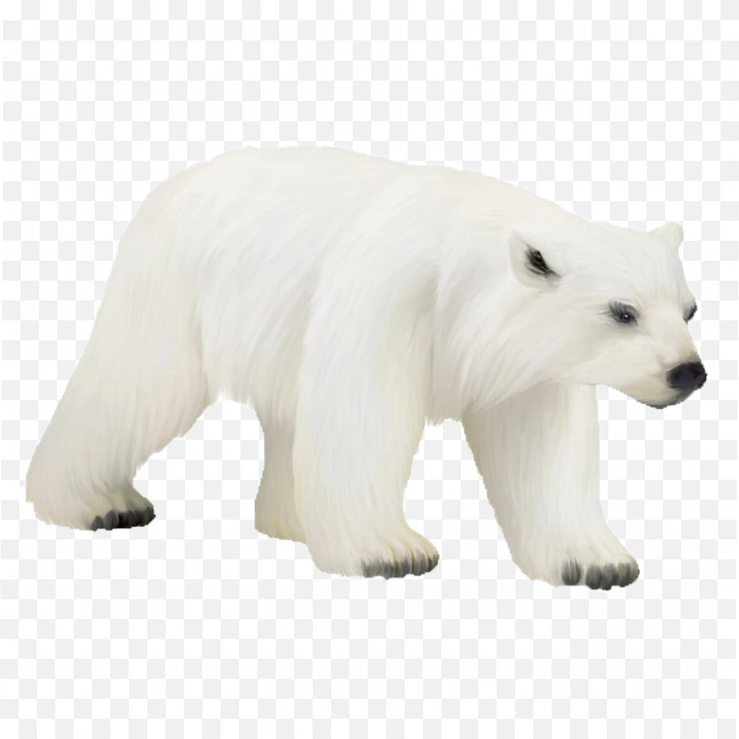 Polar Bear with Cub PNG Arctic Wildlife Animal Graphic