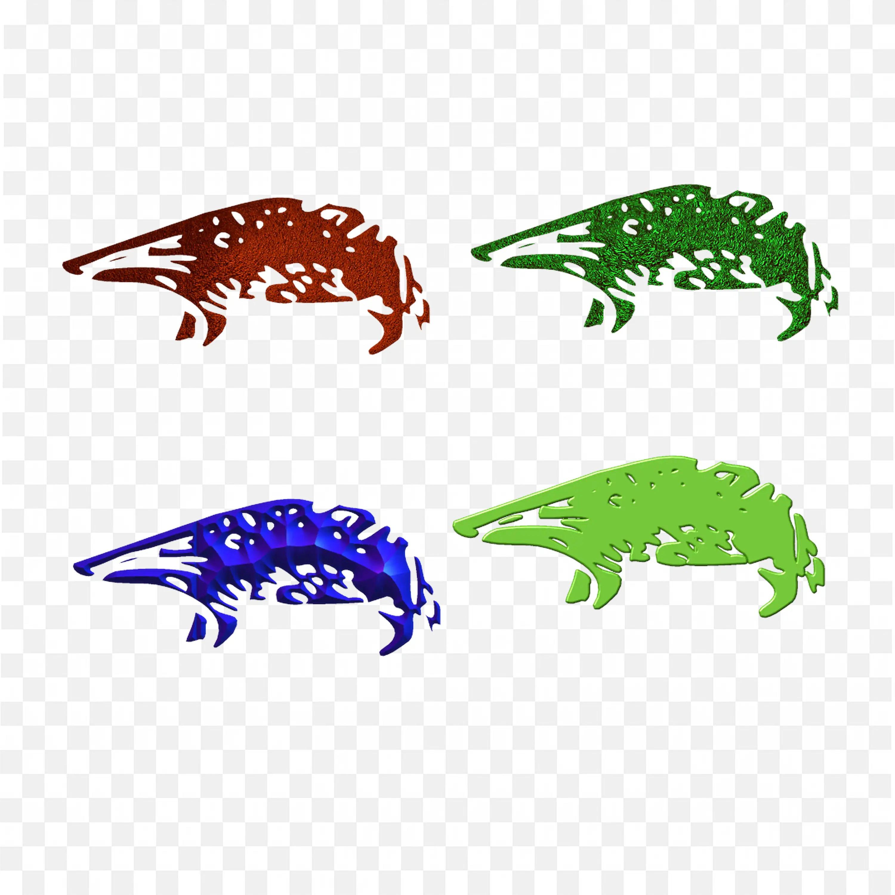 Pop Art Badger Faces Clip Art Multicolor Wildlife Animal