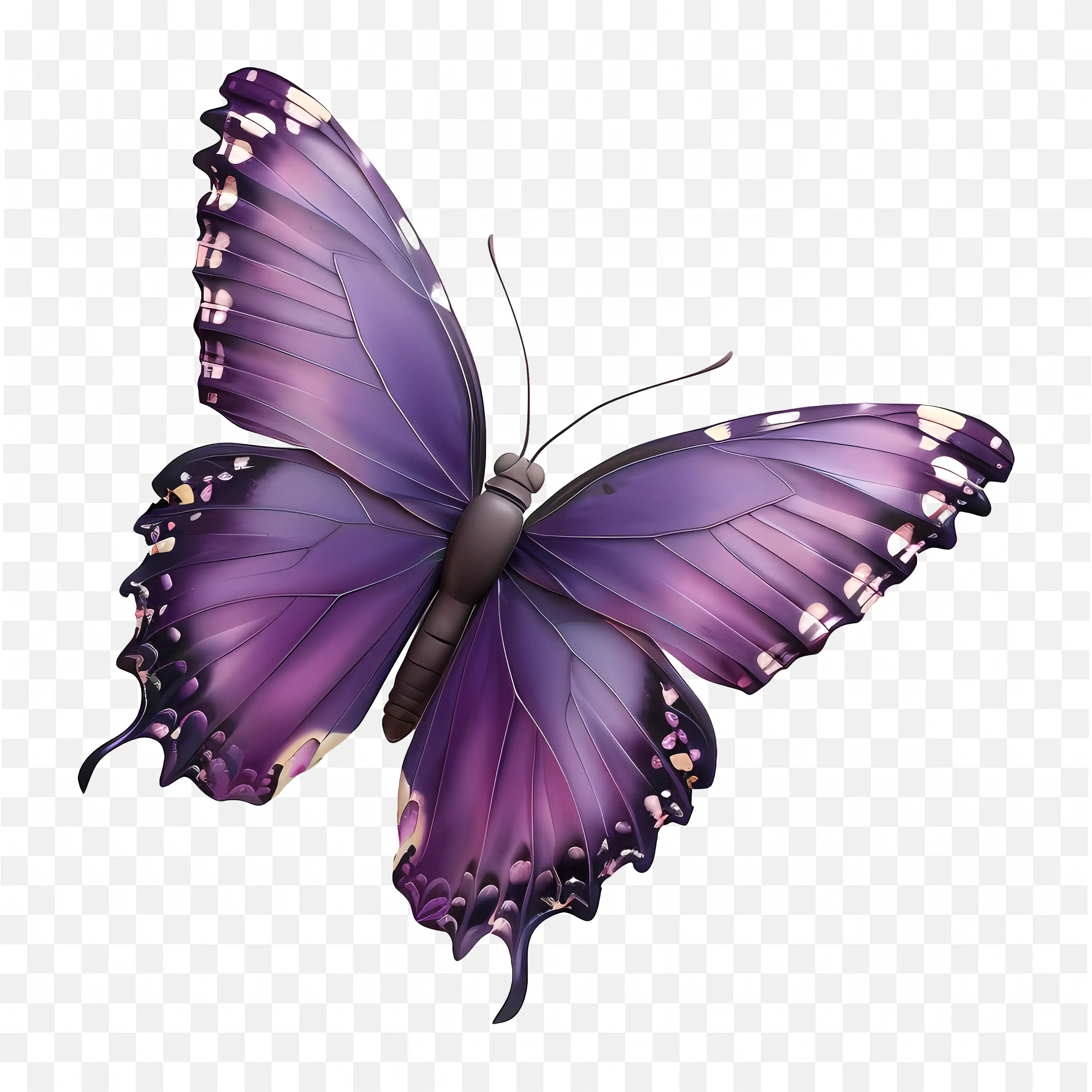 Purple Butterfly PNG Nature Insect Clip Art Transparent Fly