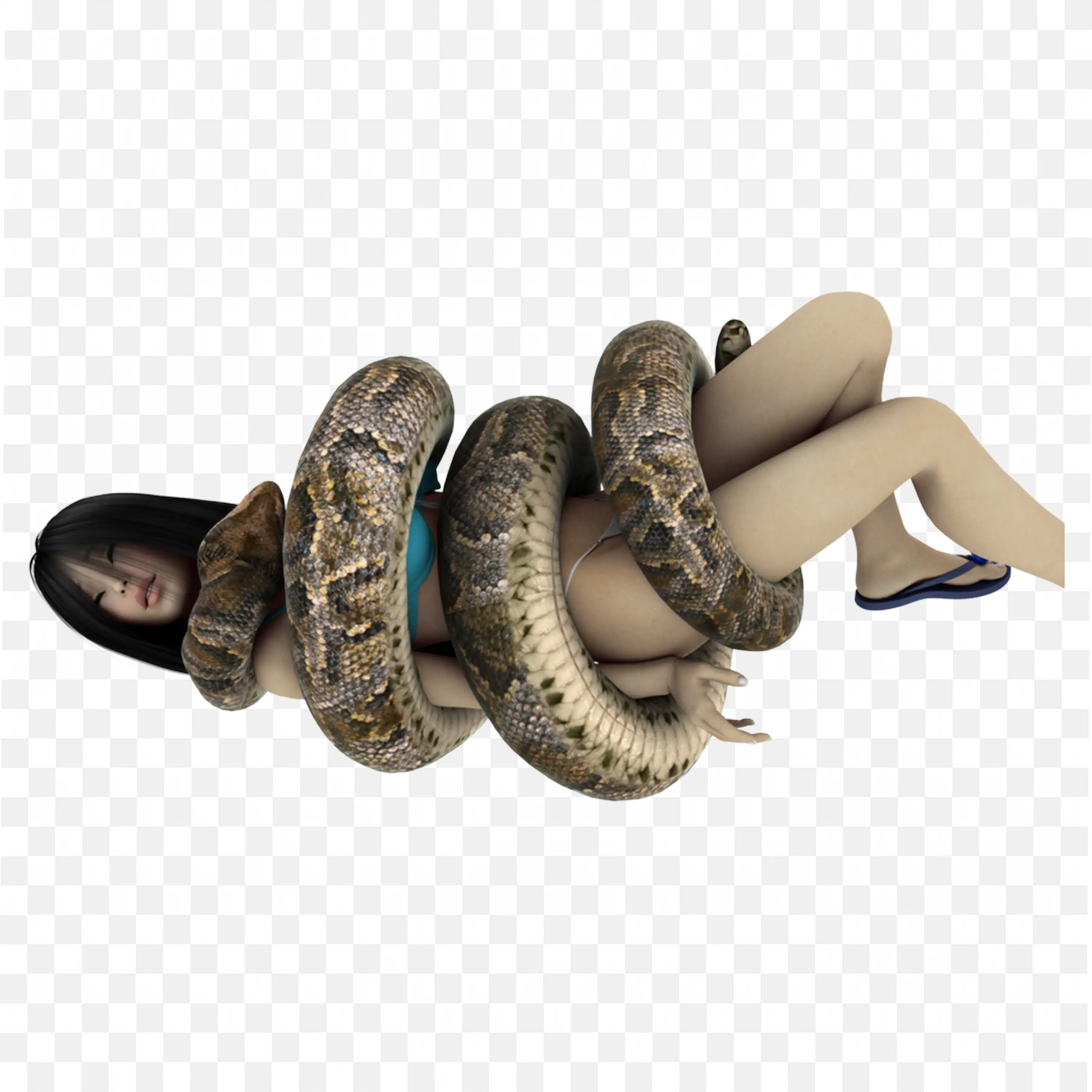 Python Snake Coiled Clip Art Nature Reptile Jungle Animal